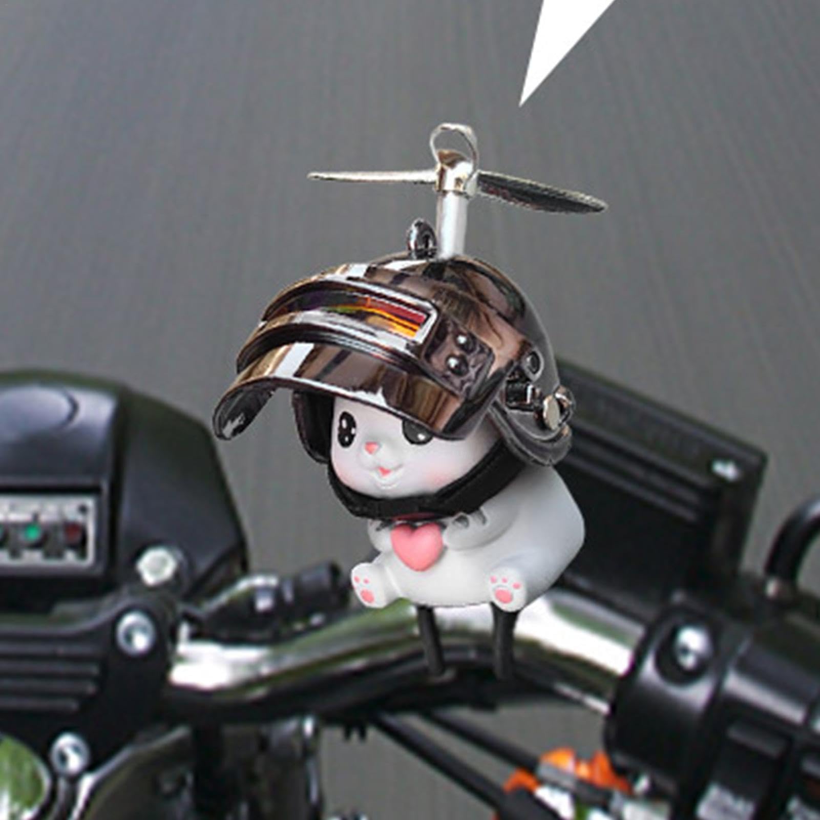 Décoration de guidon de moto, ornement de guidon | Décor de vélo pour les | Accessoires de décoration de guidon de vélo de moto, ornements de voiture avec casques et vis à air pour et adultes