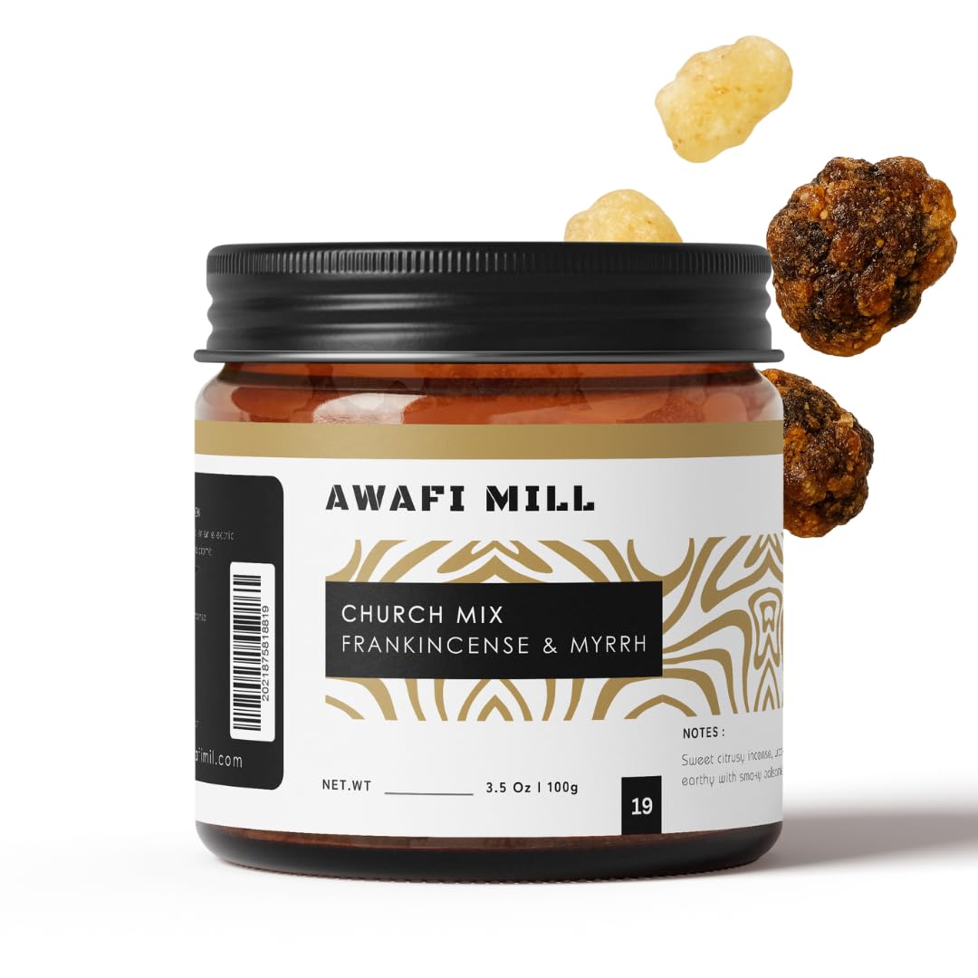 AWAFI MILL Mix Church Incense 100g (3.5 oz) | Traditional Incense Blend for Aromatic Ambiance & Spiritual Rituals