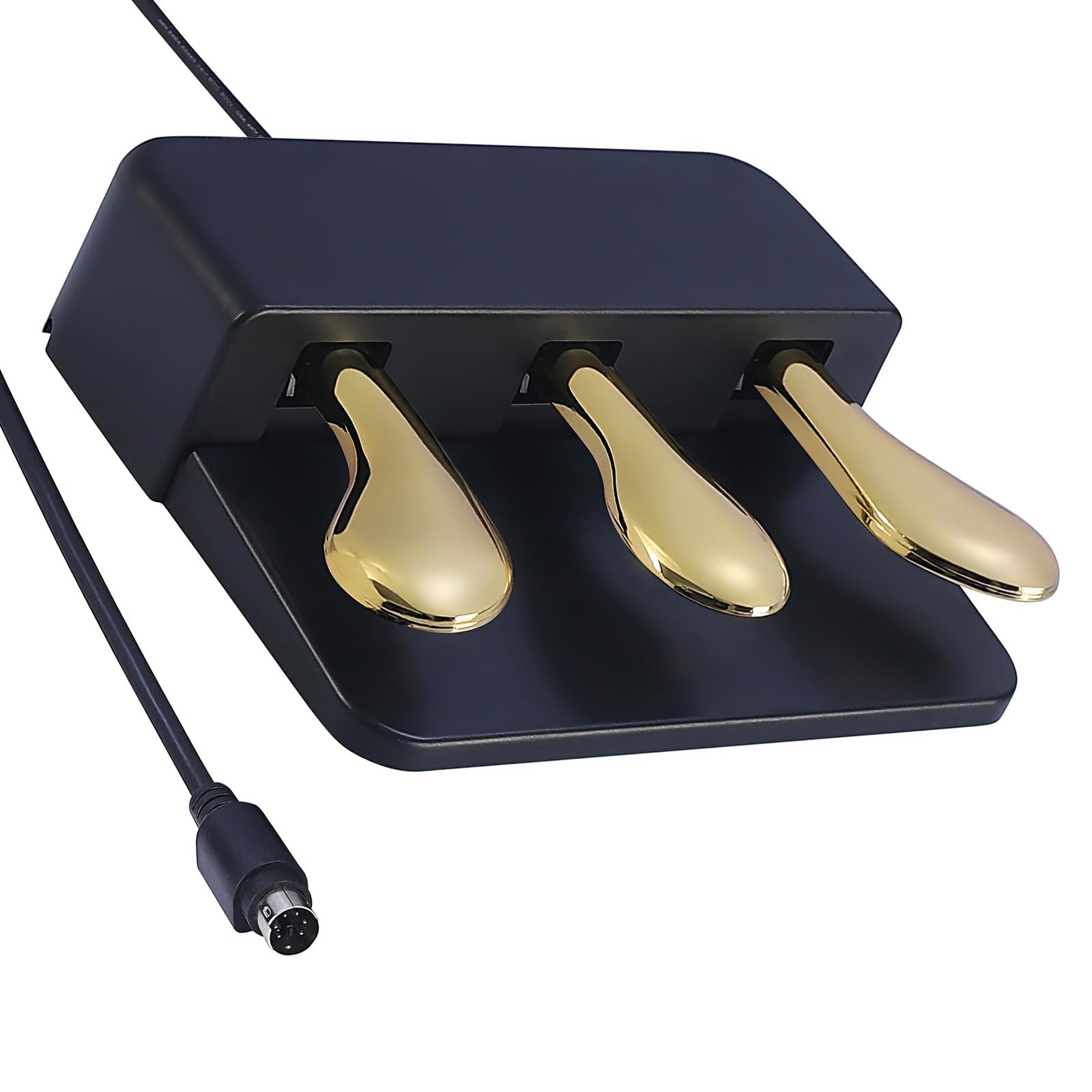 Pedal universal de sostenimiento adecuado para teclados electrónicos y pianos digitales, textura ABS, base antideslizante, diseño portátil, pedal de práctica