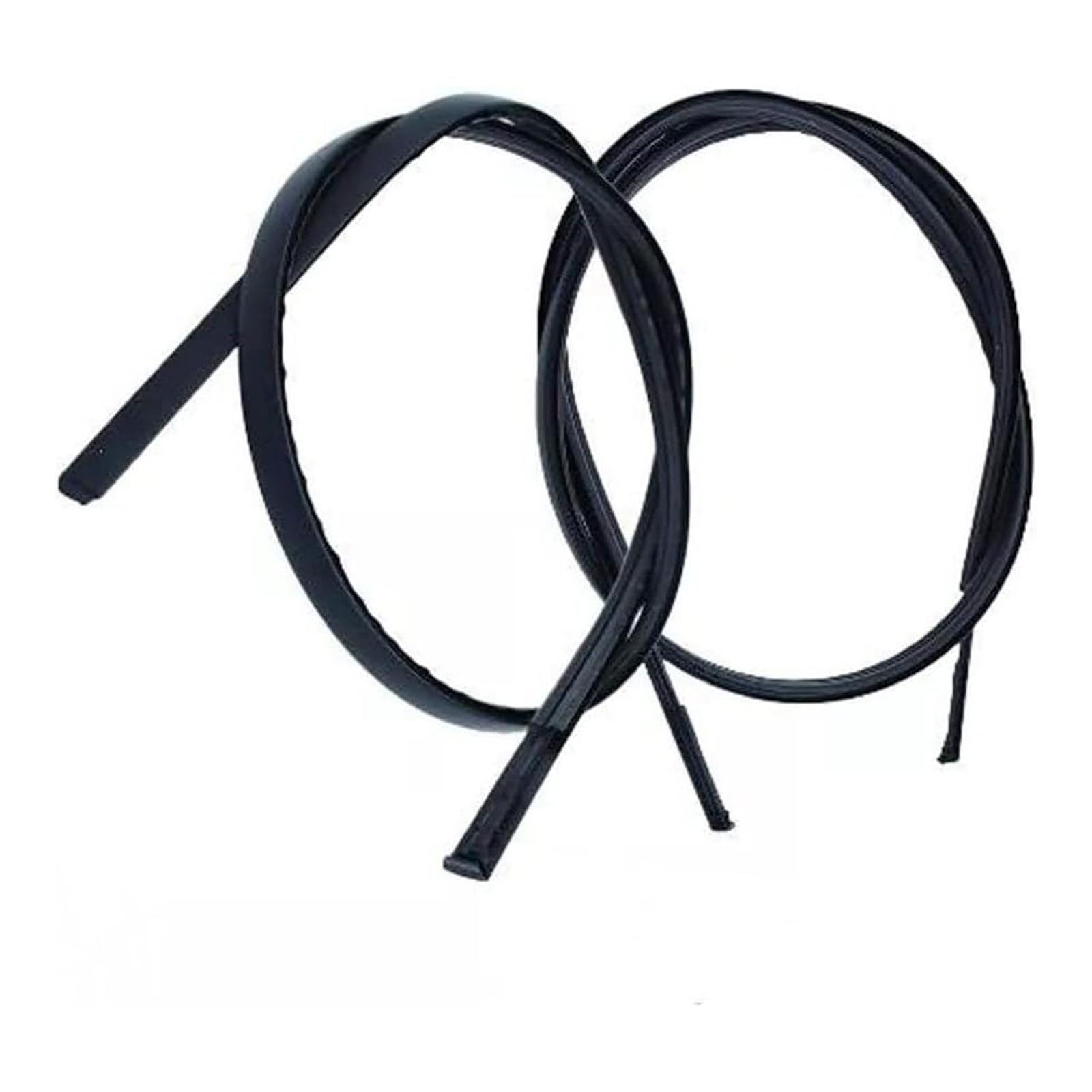 Car Roof Drip Rails Seal Strips Black Rubber Weatherstrip Suitable for Hatchback 75551-0D132 75552-0D082 Window Seal Trim