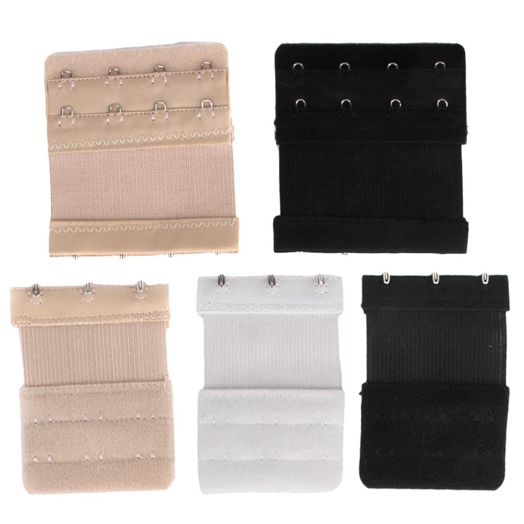 STYLEHEAVEN Wholesale Lot of 5 Pieces Bra Extender 3,4 Hook Strap Extension with Elastic-image-28