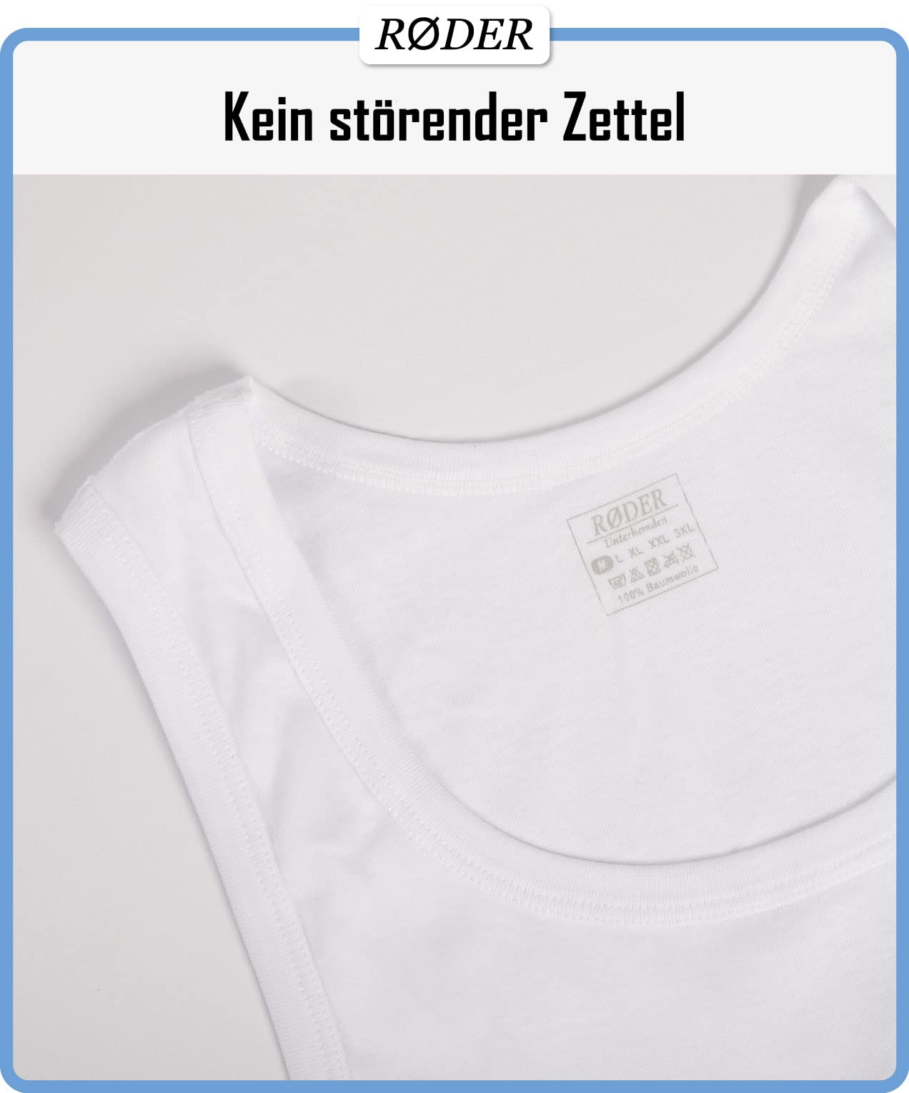Premium 3er Pack • Unterhemd Herren• 100% gekämmte Baumwolle • Weiss • Schwarz • (S-3XL) • Tanktop