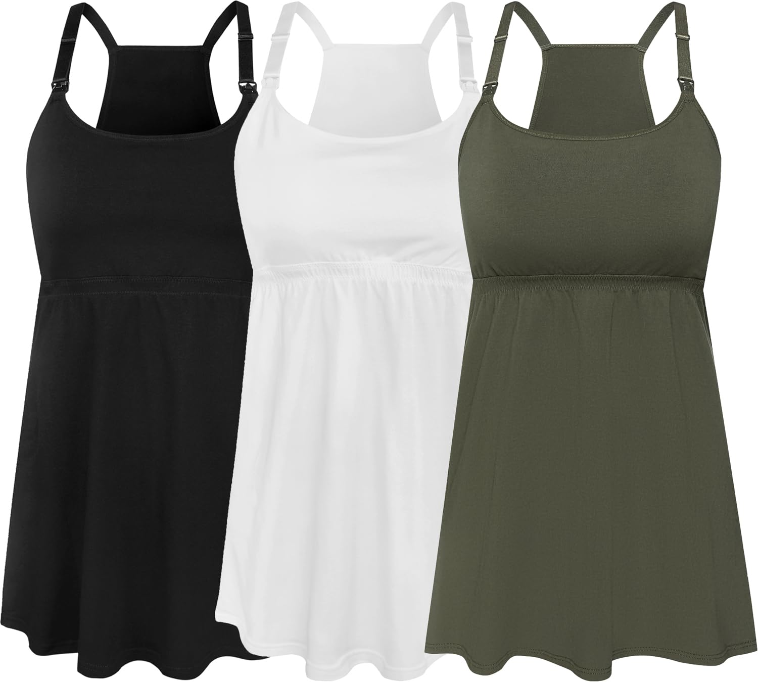 SUIEK Nursing Tank 3-Pack