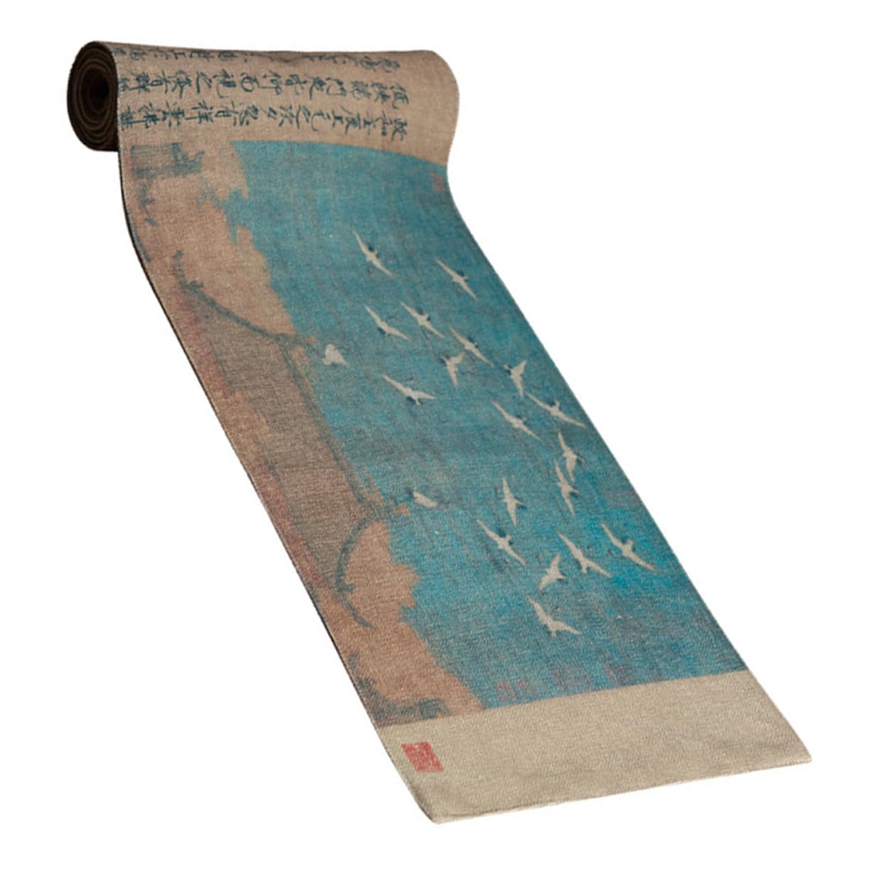 Nappe chinoise coton lin infroissable pour table de sejour