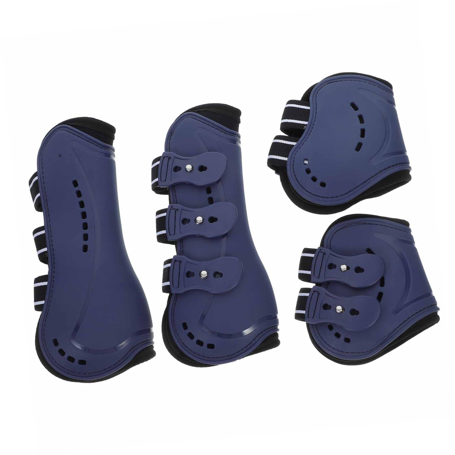 4 para Patas De Caballo, Equipo De Protección para Caballos, Botas De Envío para Caballos, Botas para Patas Delanteras Y Traseras, Botas para Montar, Fundas para Pies