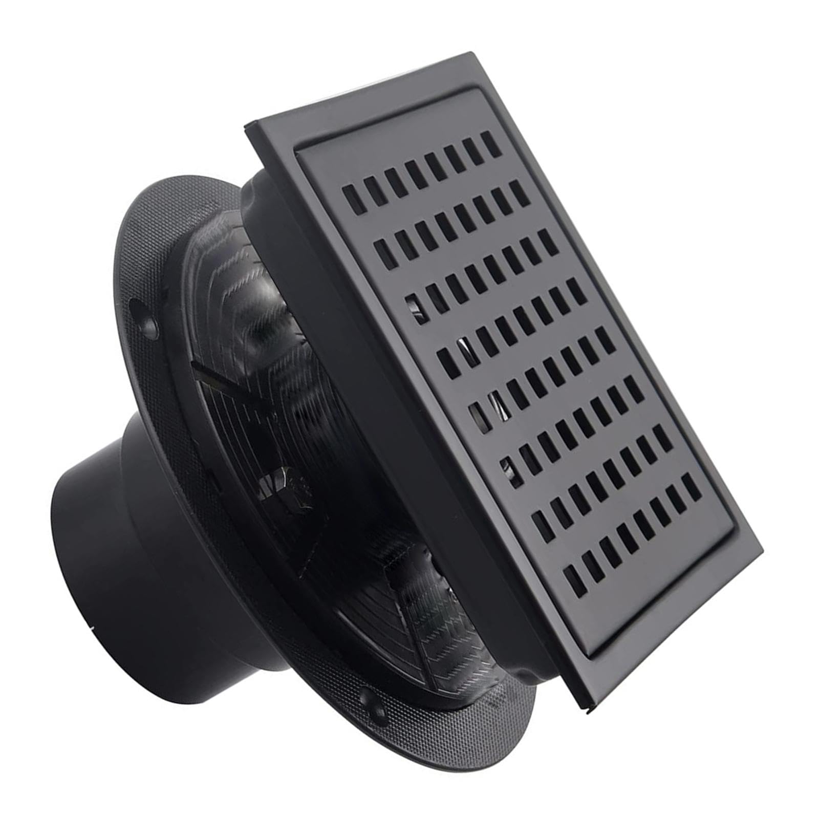 Removable Hair Catcher Square Shower Drain with Flange Strainer Grids Stainless Steel Floor Drain Catcher