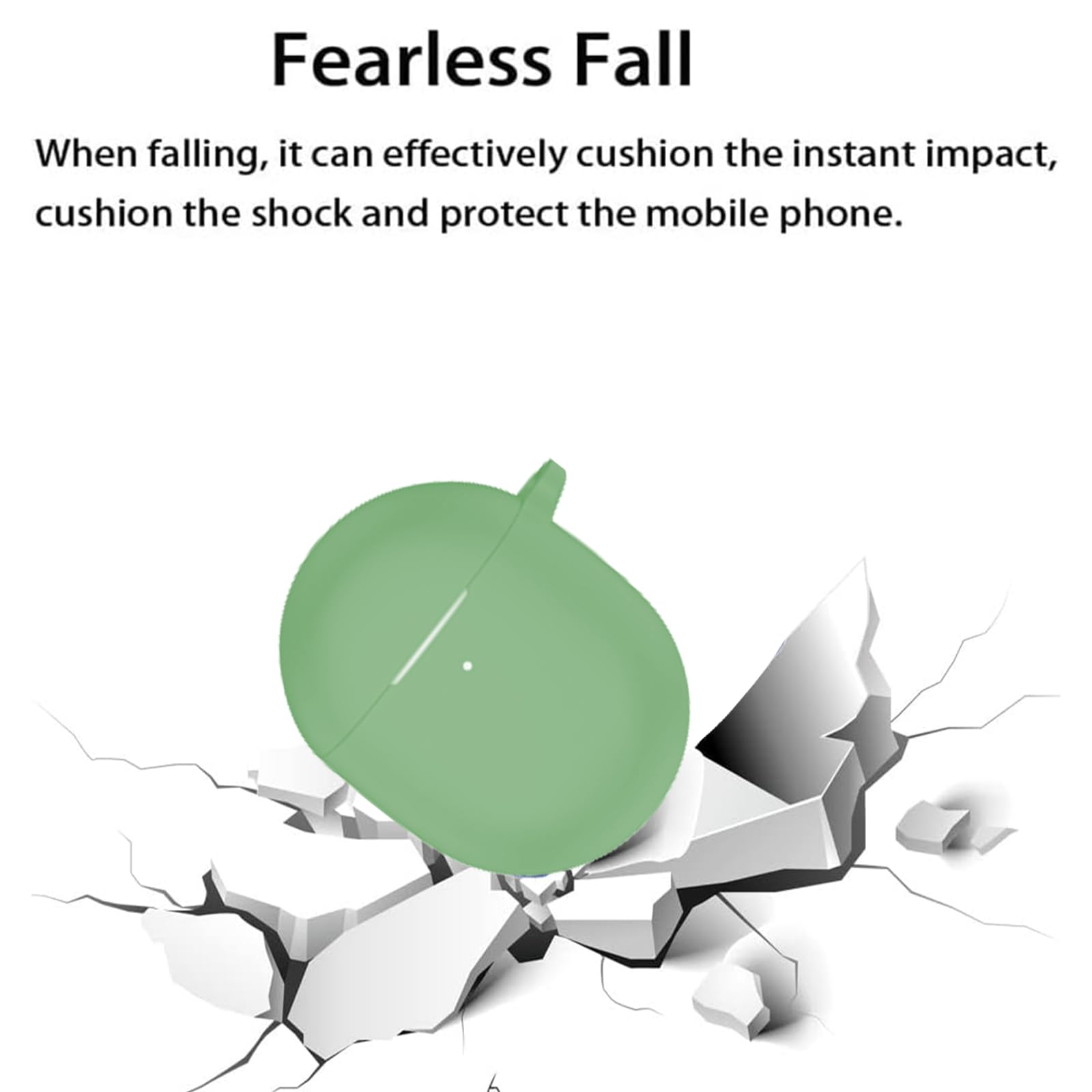 Case for Google Pixel Buds Pro/Pixel Buds Pro 2 with Carabiner,Anti-Scratch Premium Soft Silicone Full Protective Case,Shockproof Ultra Slim Headphone Protective Case,Green - Image 2