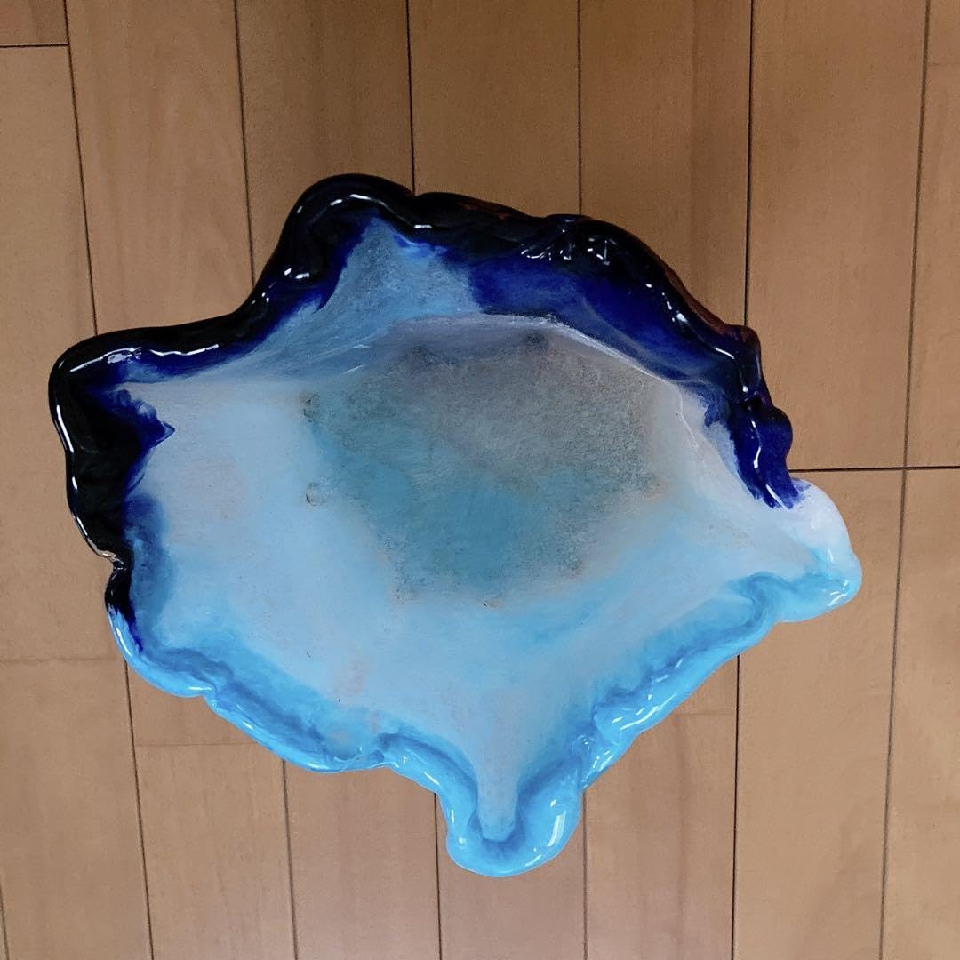 Amazon.co.jp: 草月流 岩田ガラス花器 IWATA GLASS ブルー系3色