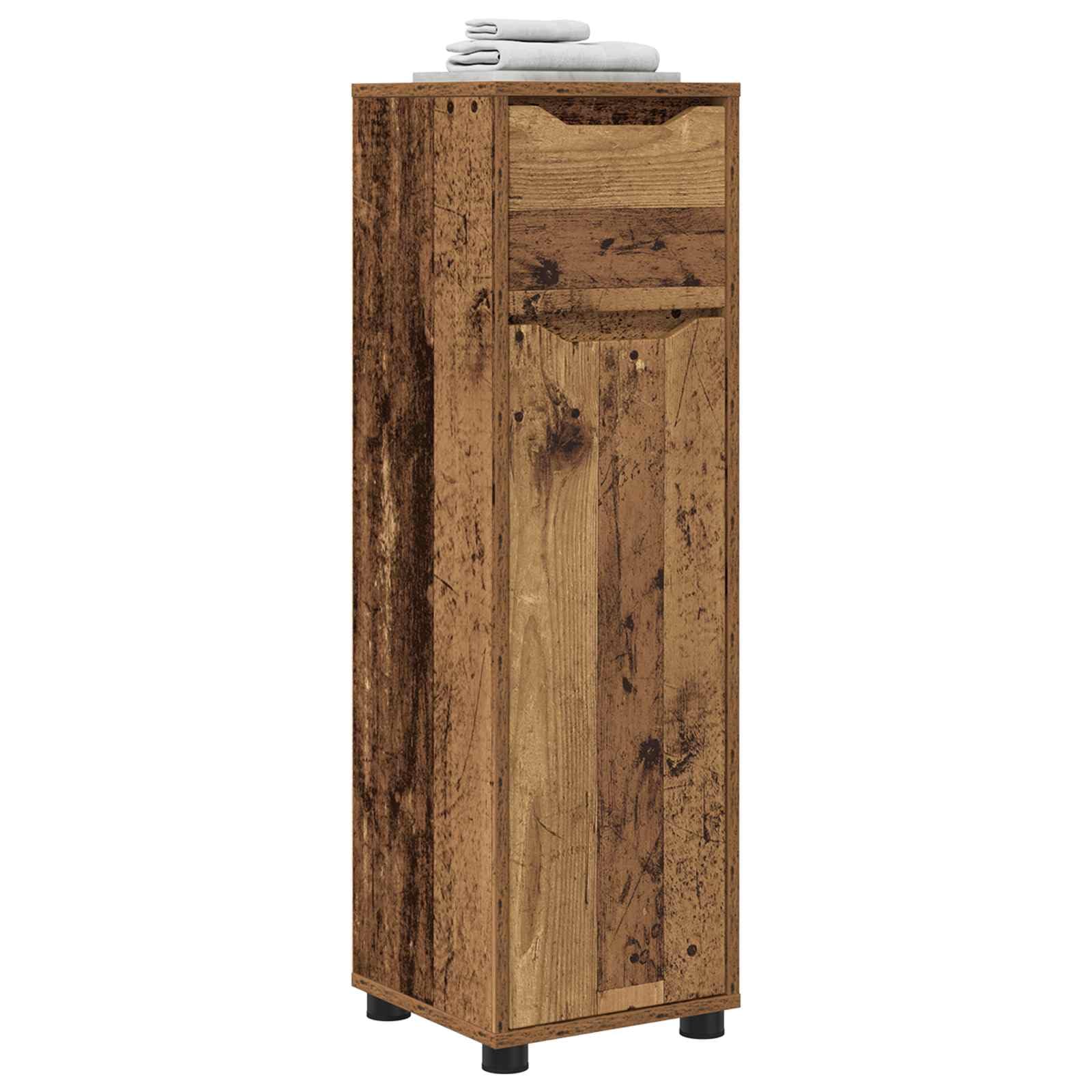 vidaXL Cabinet de Salle de Bain Bois Ancien 30,5 x 30 x 101 cm