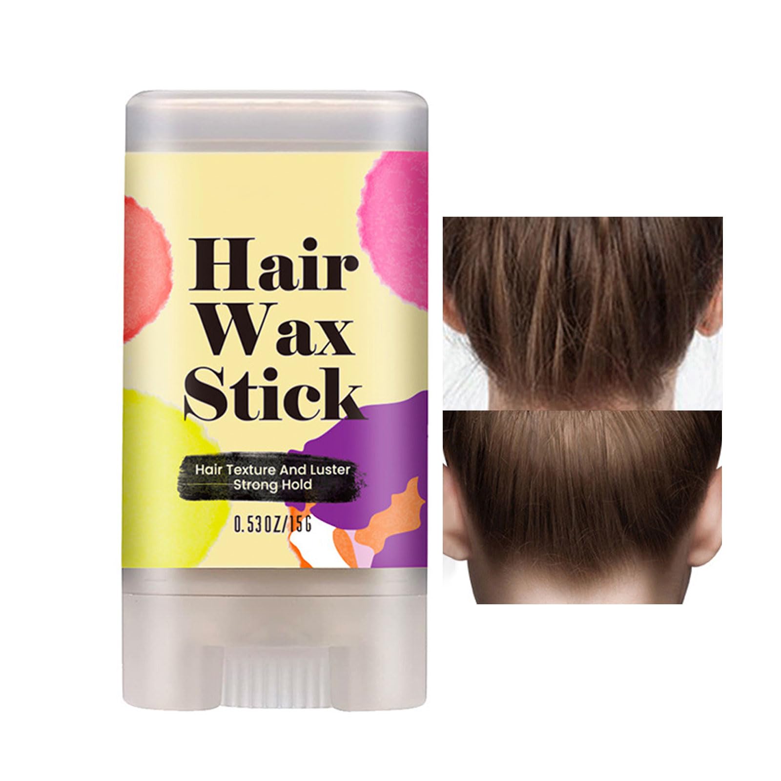 Hair Wax Stick for Edge Control - Non-greasy Styling for Men and Women, Flyaways, Frizz Control, Wigs and Hair Finishing