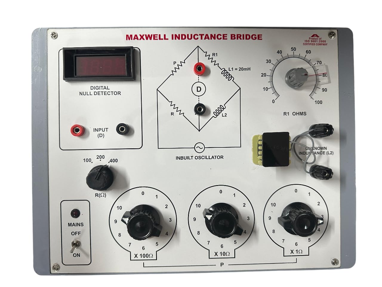 ASTELLAR LAB Maxwell Inductance Bridge (with Bridge Oscillator & Null Detector)-picture-19