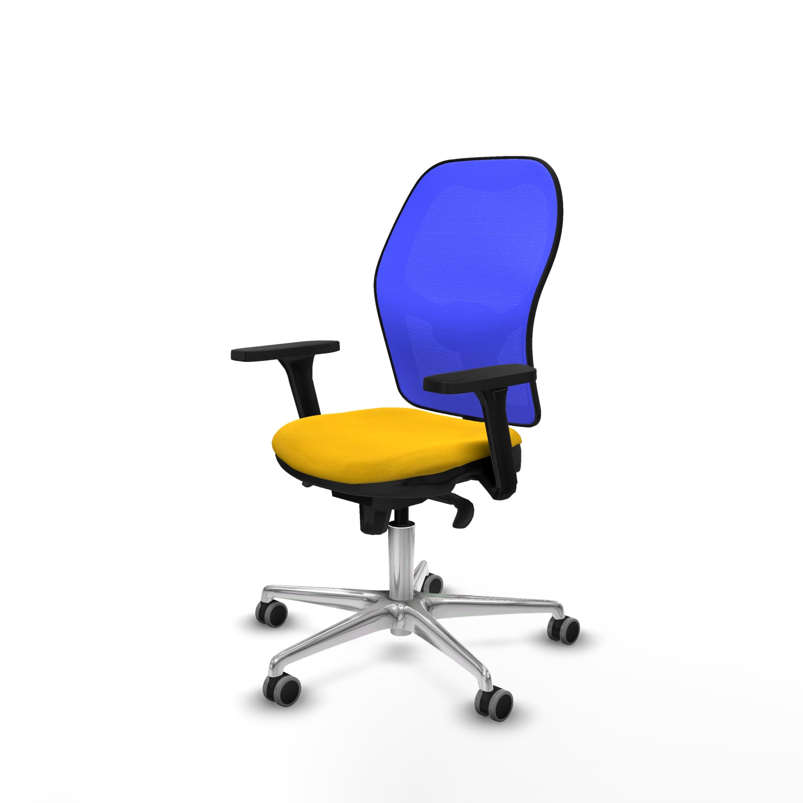 Piqueras y Crespo Silla ergonómica para músicos Jorquera 8 Horas 120 Kg Brazos 3D Sincro 5 Posiciones Sin cabecero Apoyo Lumbar 1D Respaldo Fijo