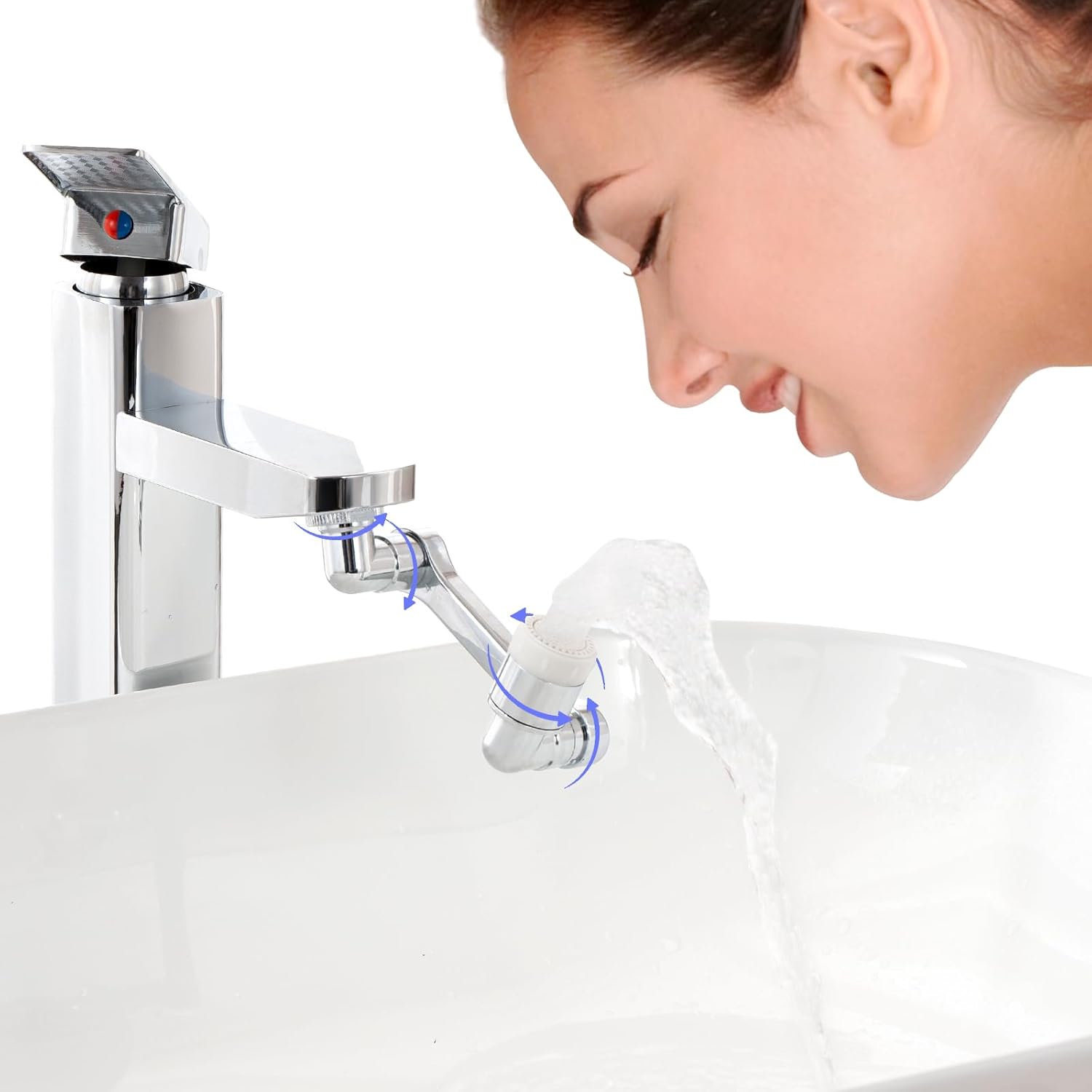 1080° Swivel Faucet Extender Universal SinkWaterAerator, Rotatable