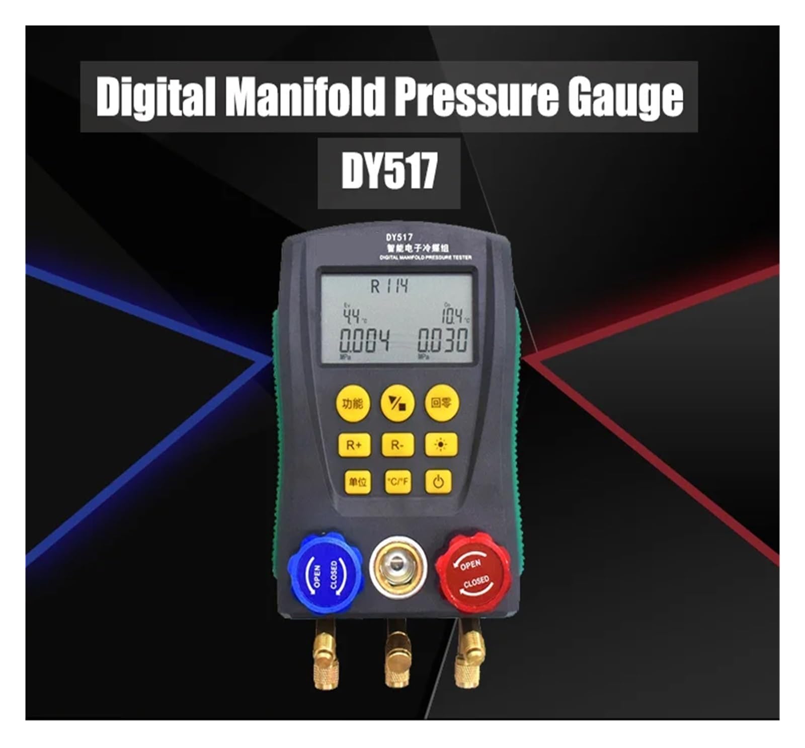 CIRONI Medidor de presión R410A, medidor de vacío Digital, Prueba de Temperatura de presión