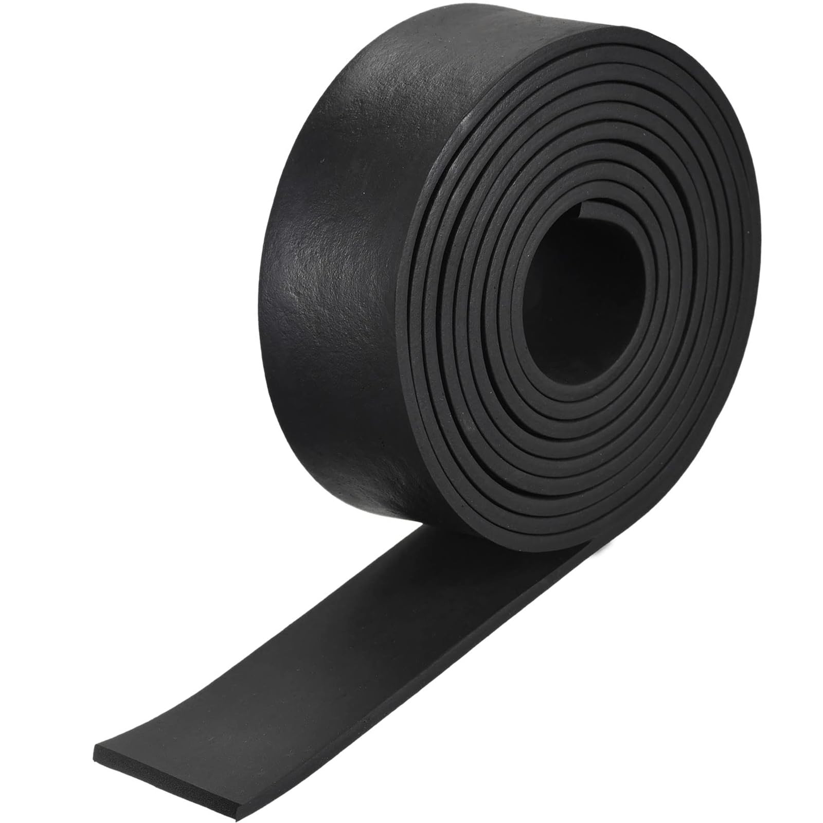 TOP-VIGOR EPDM Rubber Foam Strip 5mm (T) x 50mm (W) x 3000mm (L), Weatherproof Door Seal Rubber Sealing Strip Foam Tape for DIY Gasket Insulation Soundproofing, Reduce Vibration Mat Black โ image 1