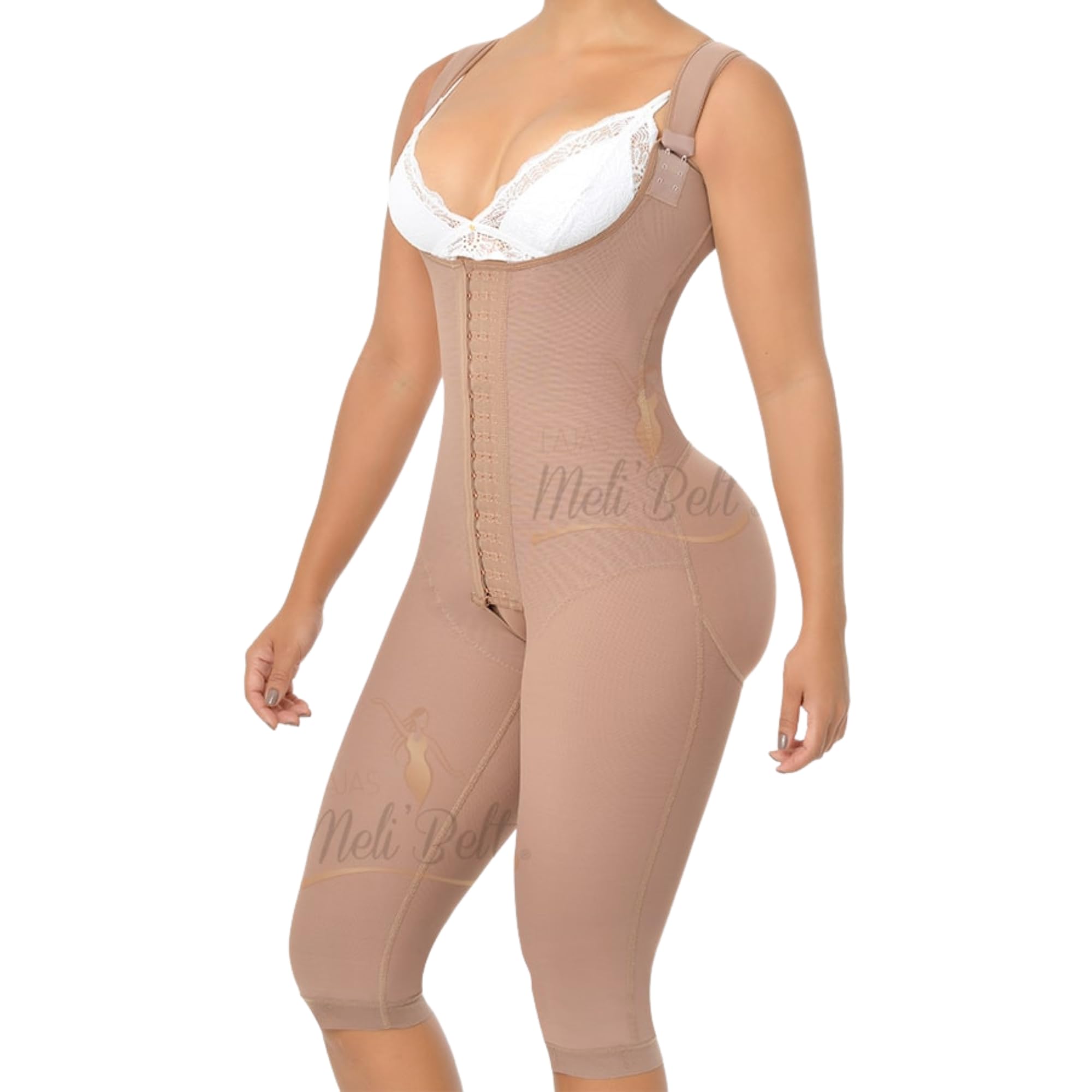 Fajas Meli'belt Women's Mocca Melibelt 3026 Fajas Colombianas Reductoras Y Moldeadoras Compression Garment Shapewear For Xl