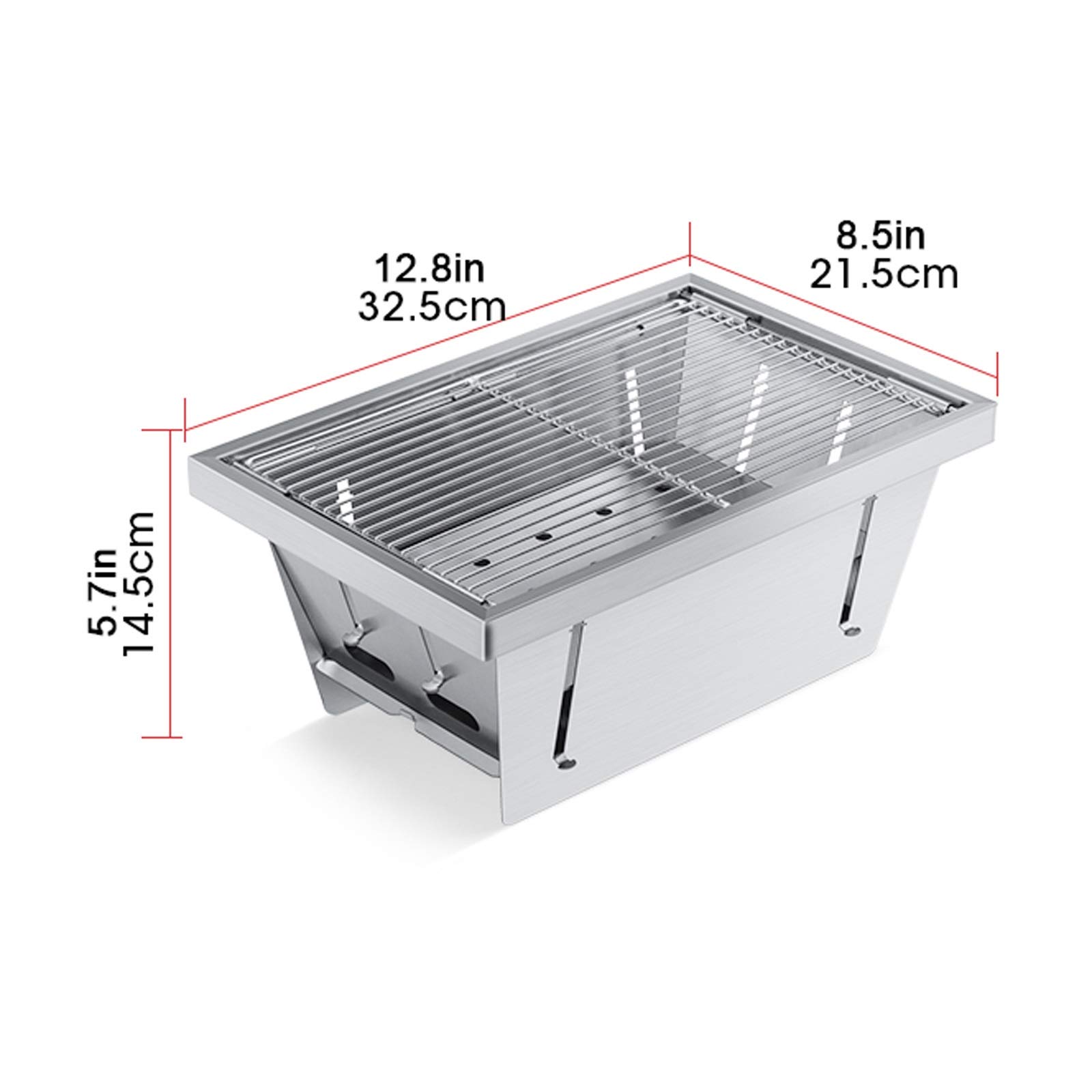 Grill Na Węgiel Drzewny Przenośny Grill Ze Stali Nierdzewnej Mini Grill Ogrodowy Na Węgiel Drzewny Grill Na Węgiel Drzewny