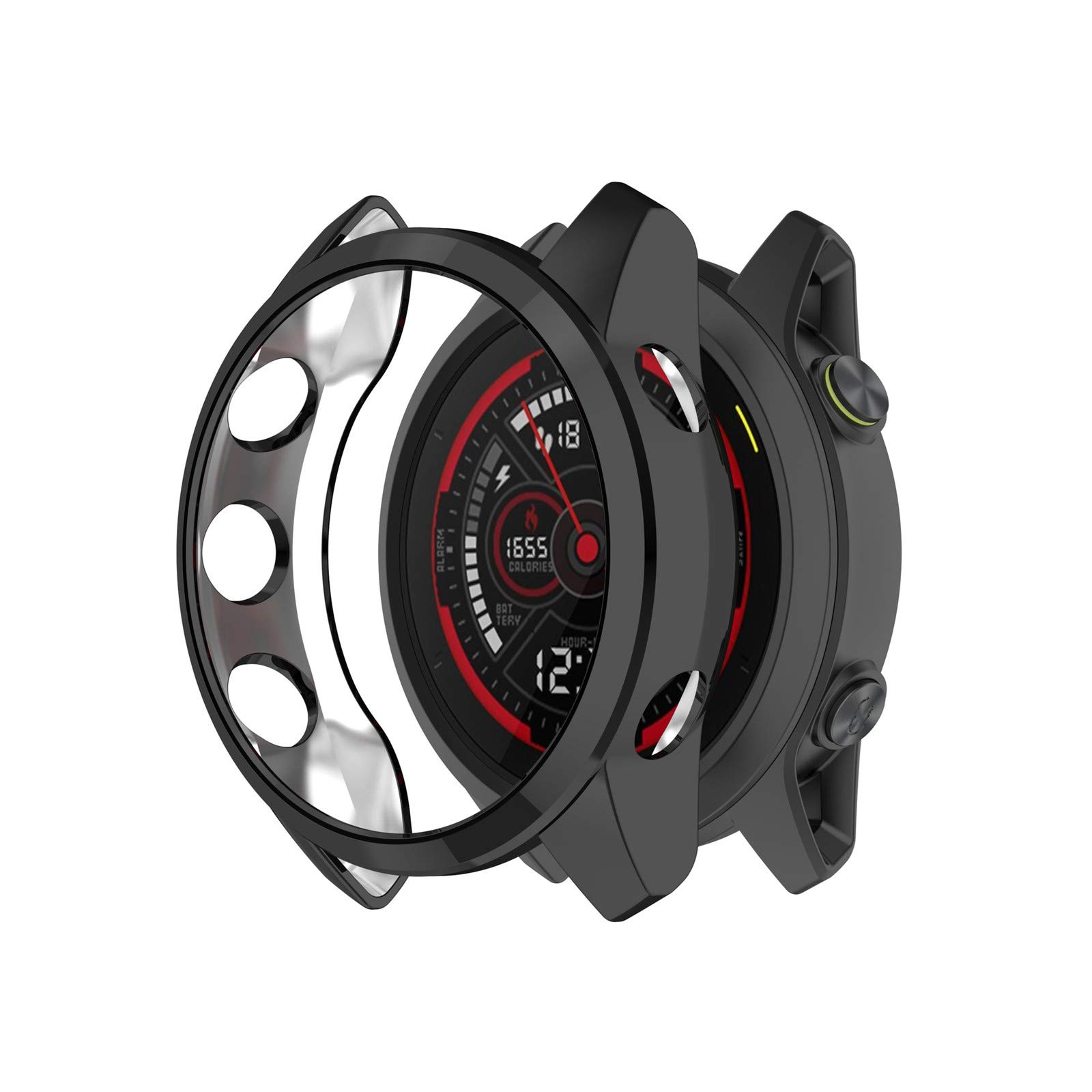 BoLuo Silicone Cover compatibile con Garmin Forerunner 245,Morbida TPU Protettivo Cover Copertura Resistente Custodia,Smart Watch Shell per Garmin Forerunner 245/245M Smart Watch Accessories (blu