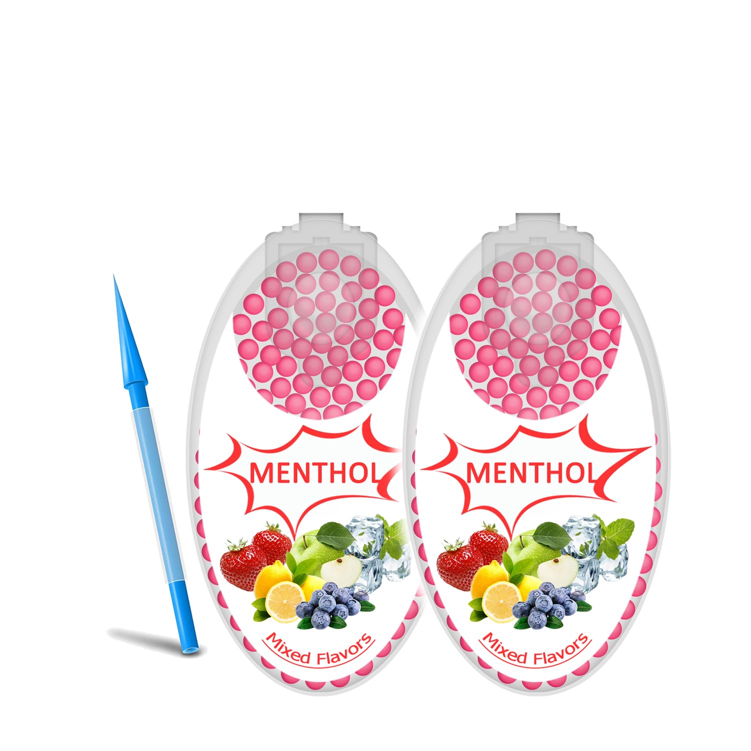Iuiumika Unisex Mixed Menthol Cigarette Crush Balls For Filters, 500 Pcs Portable Peppermint Crush Balls, Menthol Aroma Capsules, Ball Explosion Beads, For Diy 200 Pcs, Assorted Flavored Balls Available (Mixed)