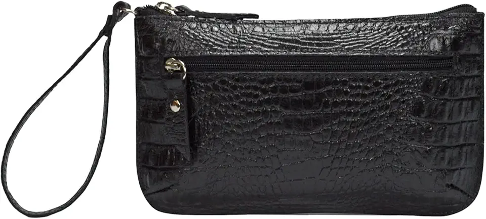 Bolsa Clutch Carteira de Mao e Porta Celular Feminina em Couro Legítimo Madamix MDXP046