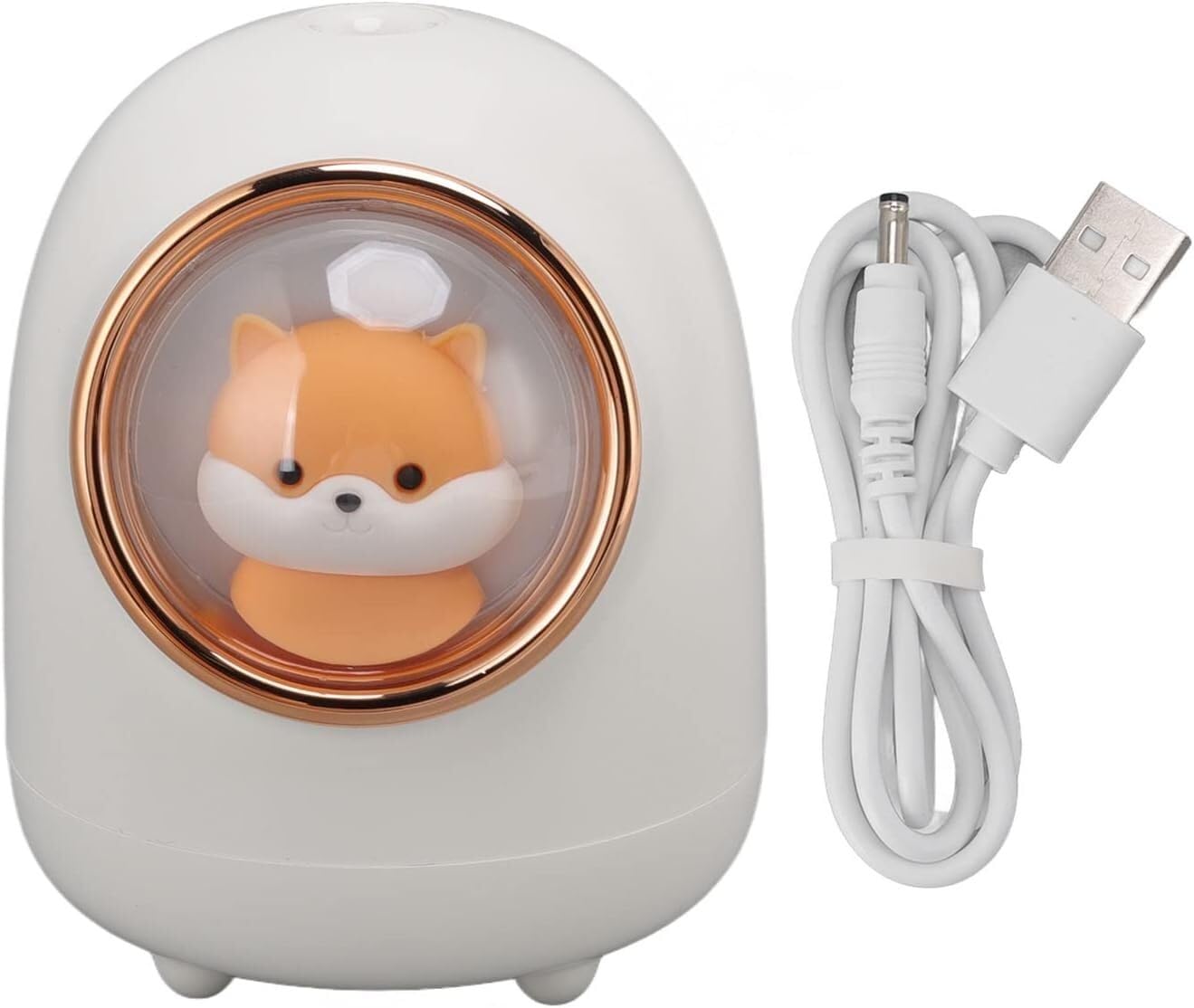 Humidificateur de bureau anti air sec portable avec spray USB et LED colorée