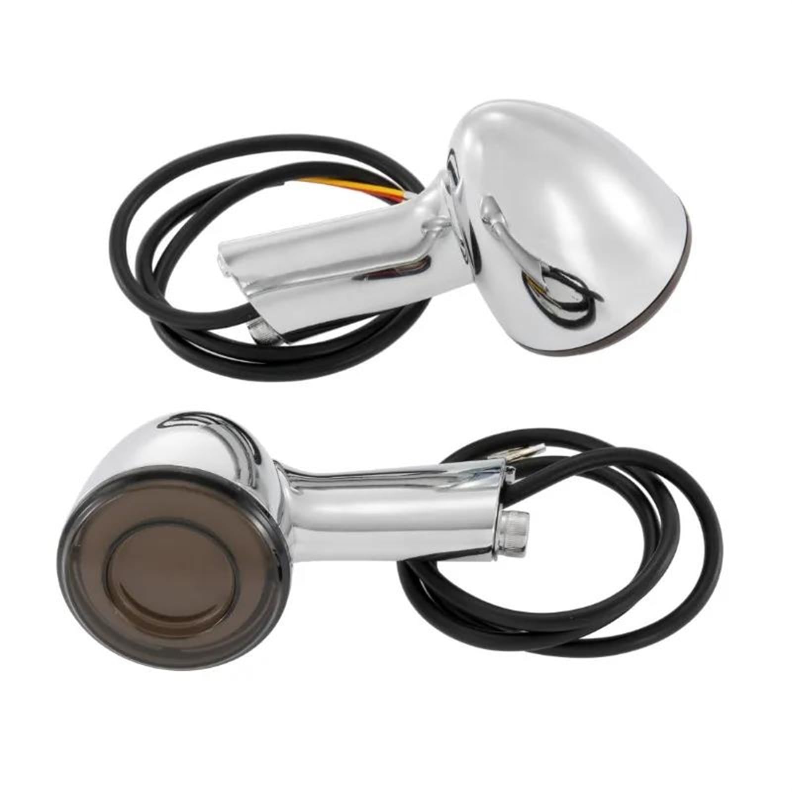 Intermitentes Delanteros Y Traseros Motocicleta para Harley para Sportster XL883 XL1200 1992-up Luz LED De Intermitente Universal Intermitentes Intermitentes(Plata)
