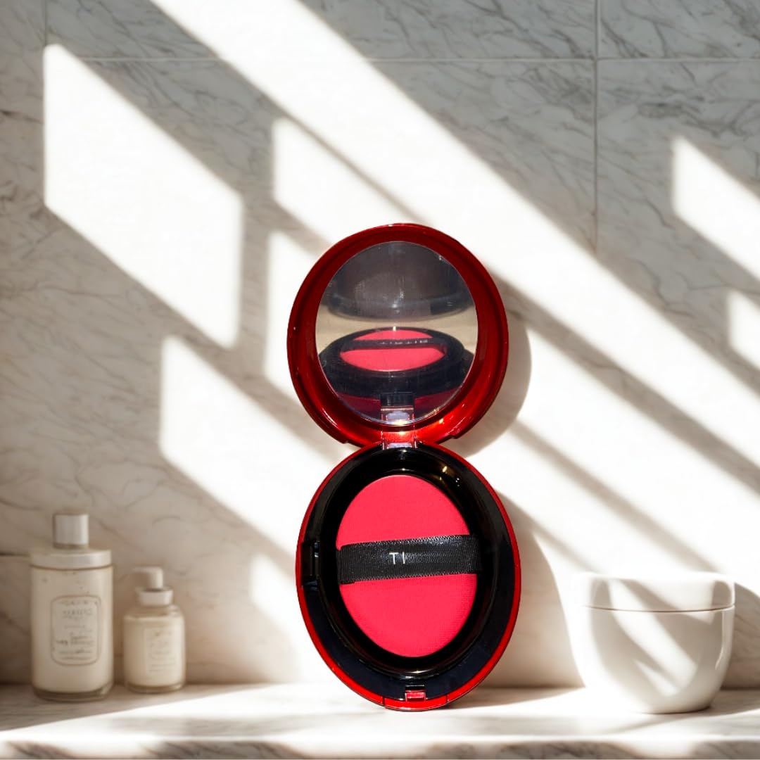 Korektor kolorystyczny - Mask Fit Red Cushi No.23N Sand 18g - K-Beauty - Koreański podkład do pielęgnacji skóry - Make-up Cushi Compact - TIR