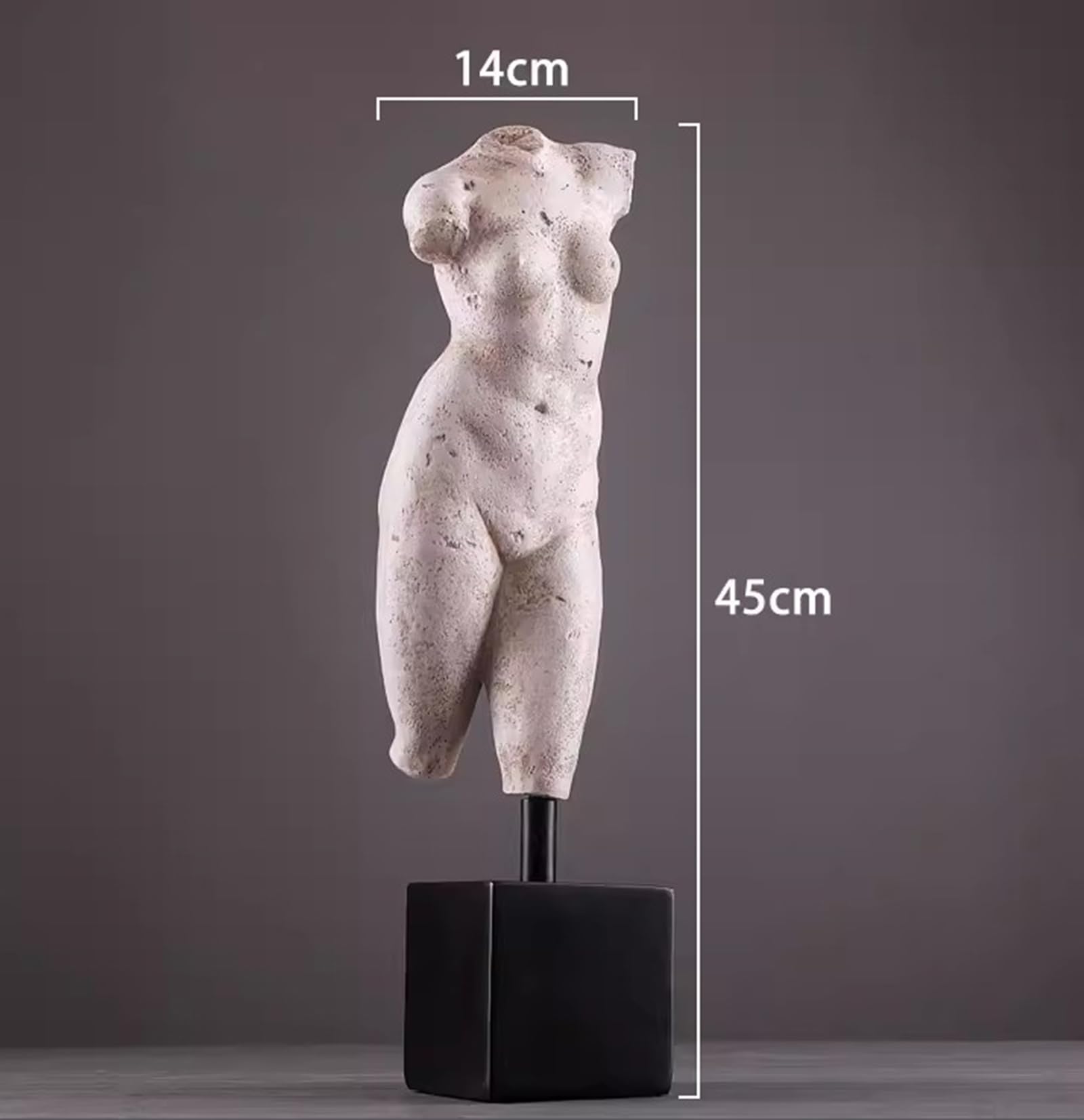Amazon.co.jp: SDBRKYH レトロで欠けた女性の裸体彫刻、樹脂工芸品置物