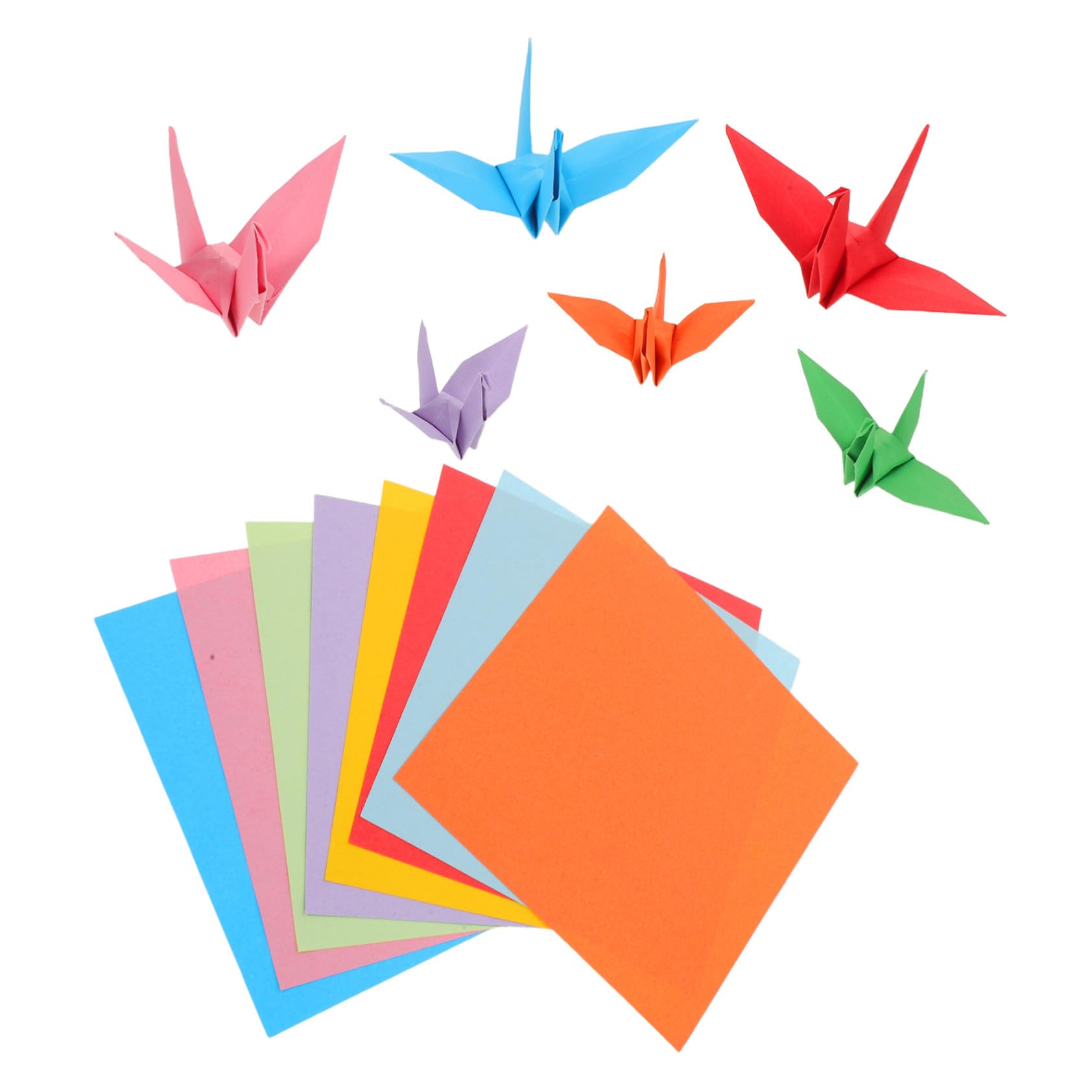 NOLITOY 10 Taschen Handgefertigtes Origami-farbpapier Farbiges Origamipapier Doppelseitiges Origamipapier für Junge Mädchen Japanisches Papierbastelset Vielfältiger Farbpalette