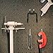 Homoyoyo Black Metal Pegboard Hooks Heavy Duty Organizer Attachment for 2.5-inch Hole Spacing, Garage Tool Hanger and Display Hook for Industrial Shelving