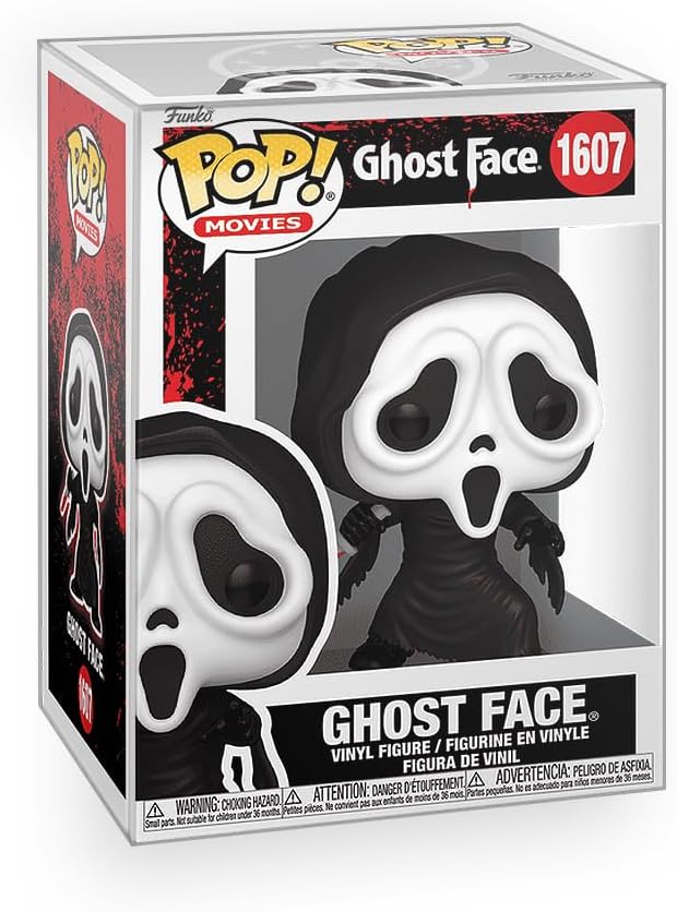 Epic Collectibles Pop Movies: Scream - Ghostface with Knife Vinyl Figure Bundled with Box Protector Compatible for Funko