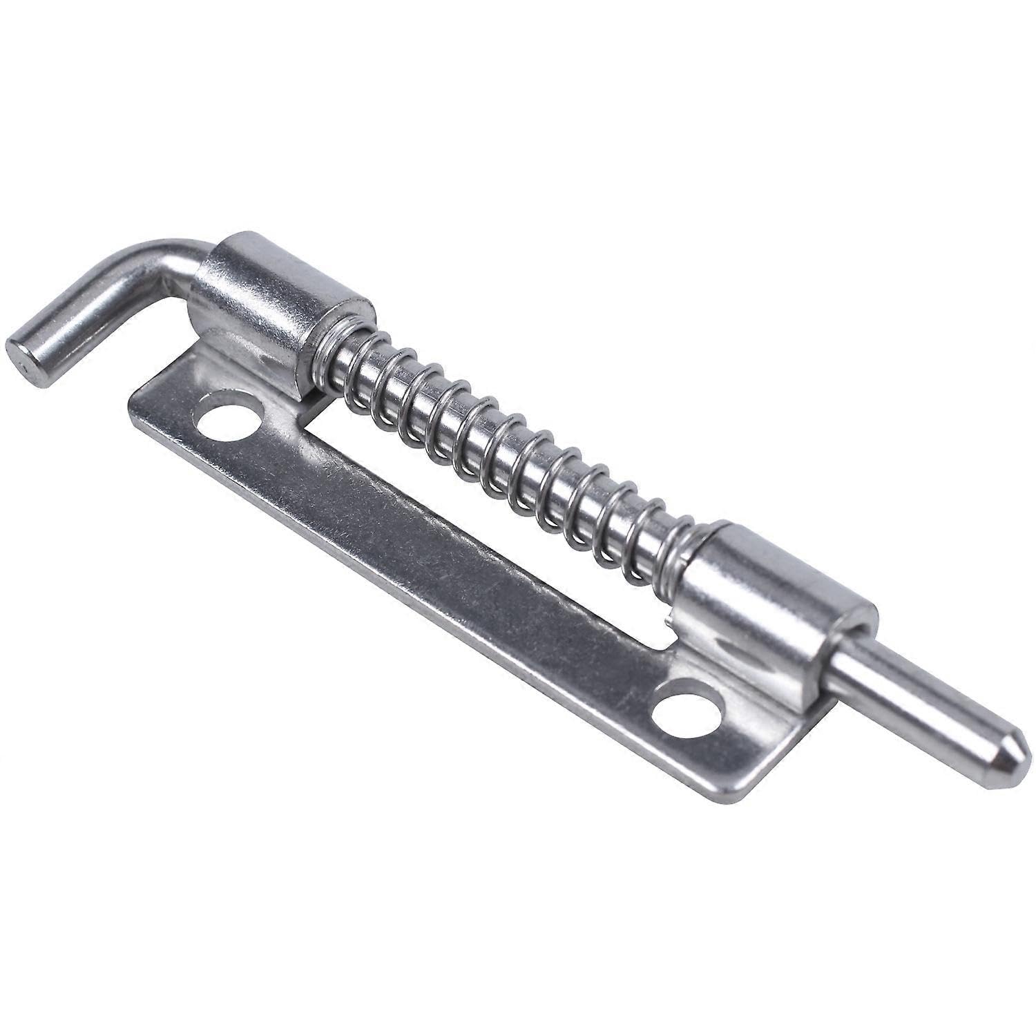 Joyhappst Image Color Hardware Spring Loaded Metal Security Barrel Bolt Latch 3.5" Long Silver Tone