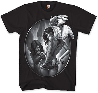 OGABEL Mens Tattin Angels 2X-Large Black