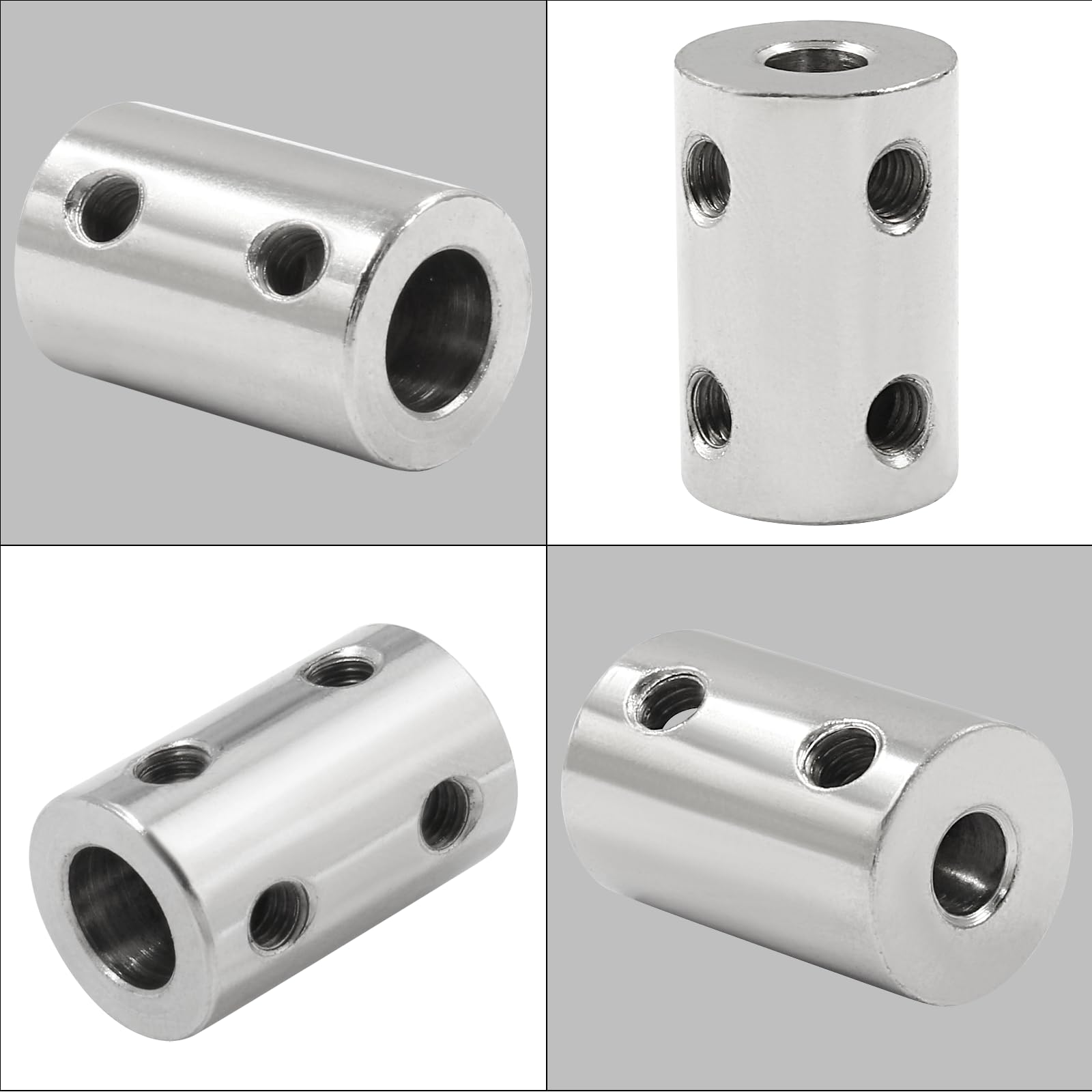 Snapklik.com : 2 Pcs Bore Rigid Coupling Set 5mm To 8mm Shaft Coupler ...