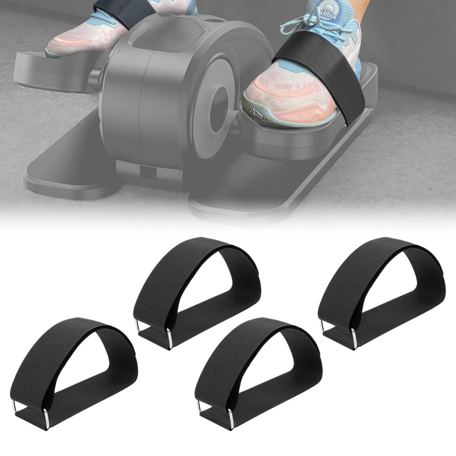 Ellipse Leg Exerciser Machine Pedal Straps?Foot Trainer Pedal Belt, Suitable for Under Desk Elliptical Peddler Leg Pedal Exerciser for Fitness Home Sports Accessories (4)