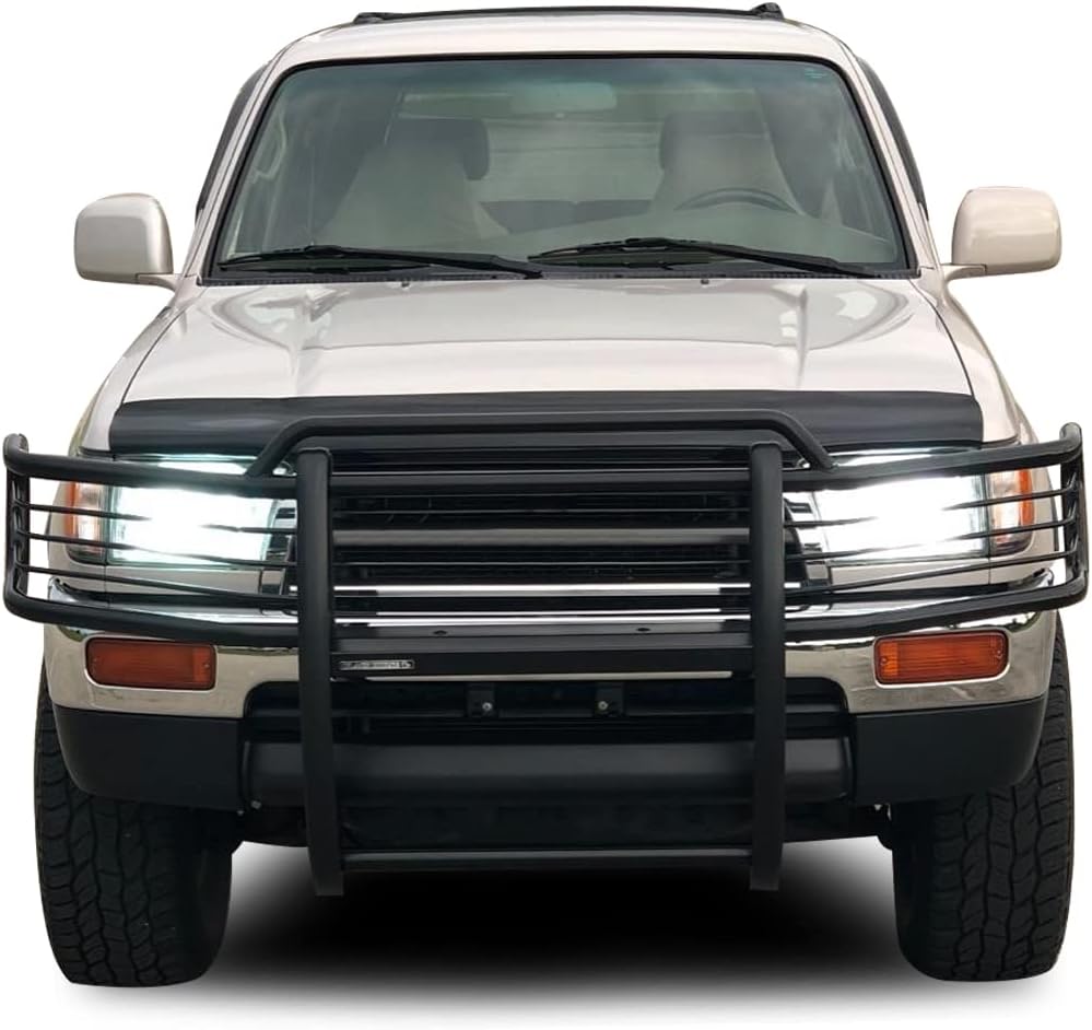 Black Horse Grille brush Bumper Guard Modular Black Compatible with 1996-1998 Toyota 4Runner|1998-2000 Toyota Tacoma-17T80202MA