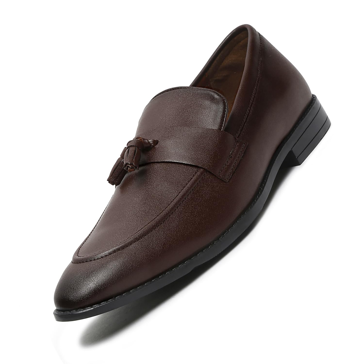 LOUIS STITCH Loafers Formal Shoes for Men | Shoes Men Slip-On Moccasins with Tassel | Perfect for Business, Casual Solid Brunette Brown | UK Size 10 (LSRGMCPLTABB-) (B0CNXWQFBG) Amazon Price History, Amazon Price Tracker