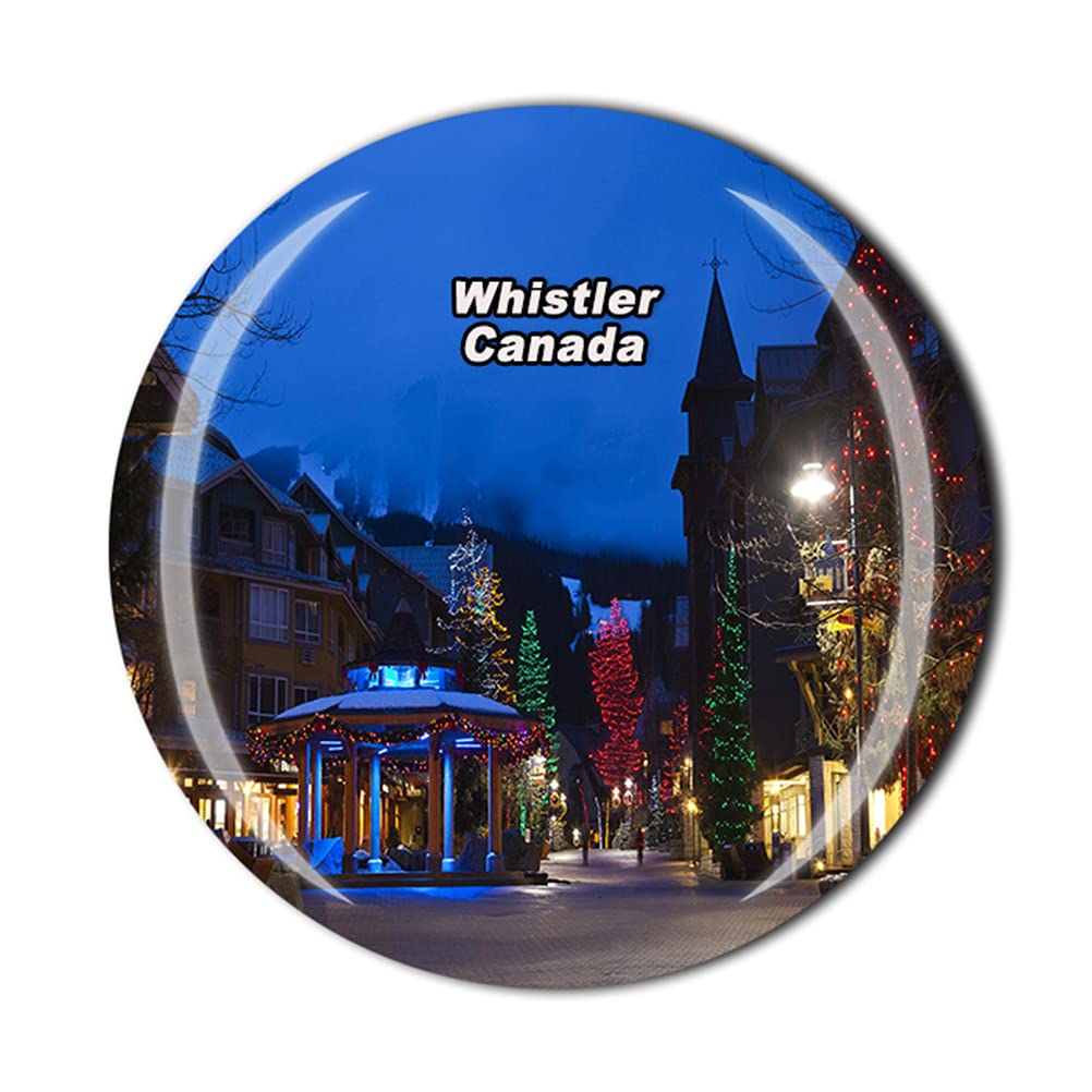 Canada Whistler Fridge Magnet for Refrigerator Souvenir Gift Crystal Magnetic Sticker Collection
