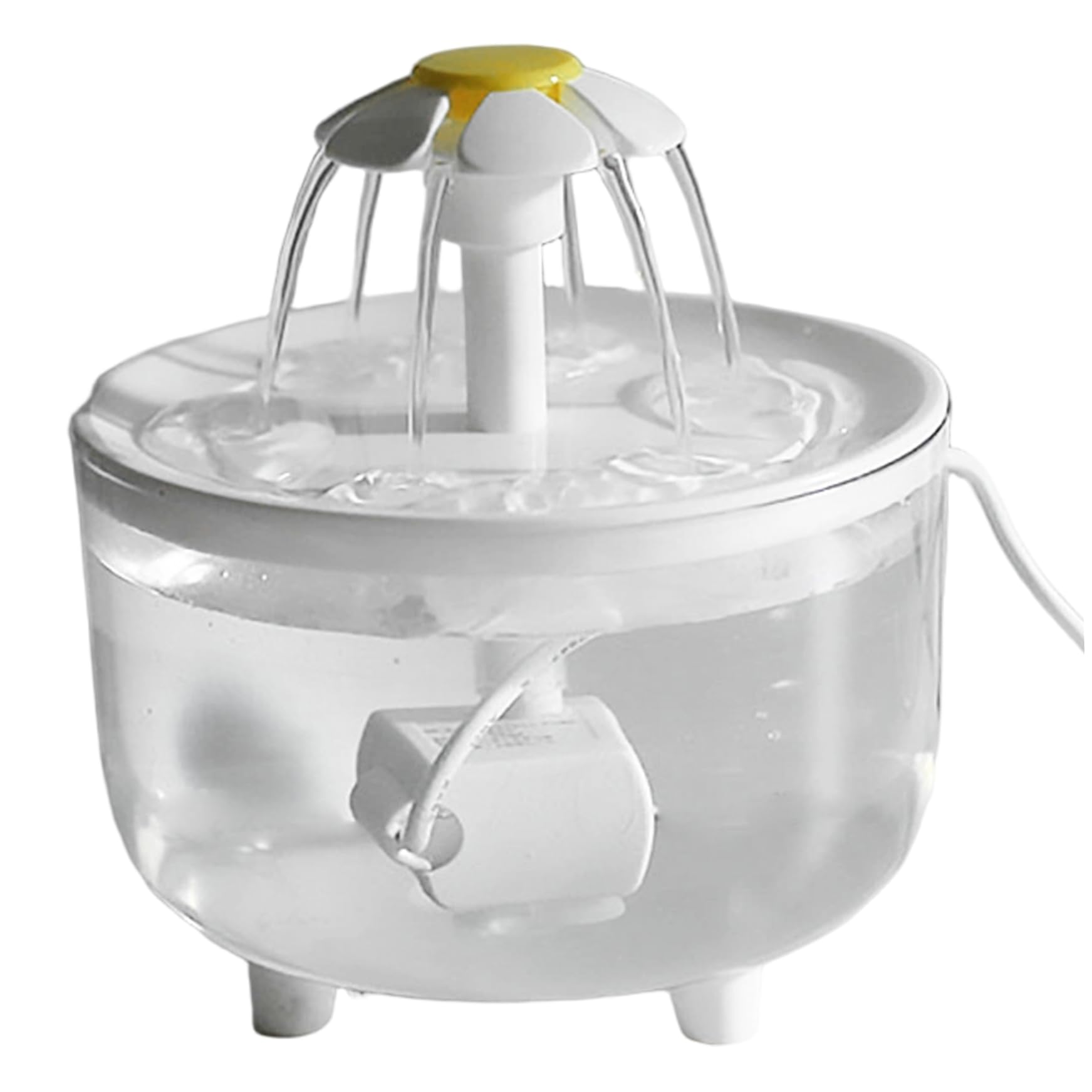 Fontaine de bain pour perruches et oiseaux automatique avec circulation d'eau design floral