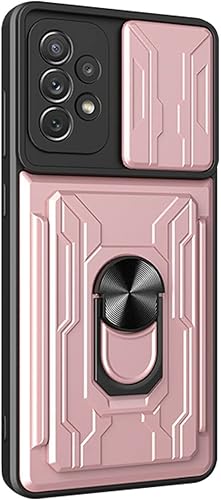 EAXER Funda compatible con Samsung Galaxy A32 5G con ranura para tarjetas soporte de anillo tipo cartera protección a prueba de golpes funda delgada