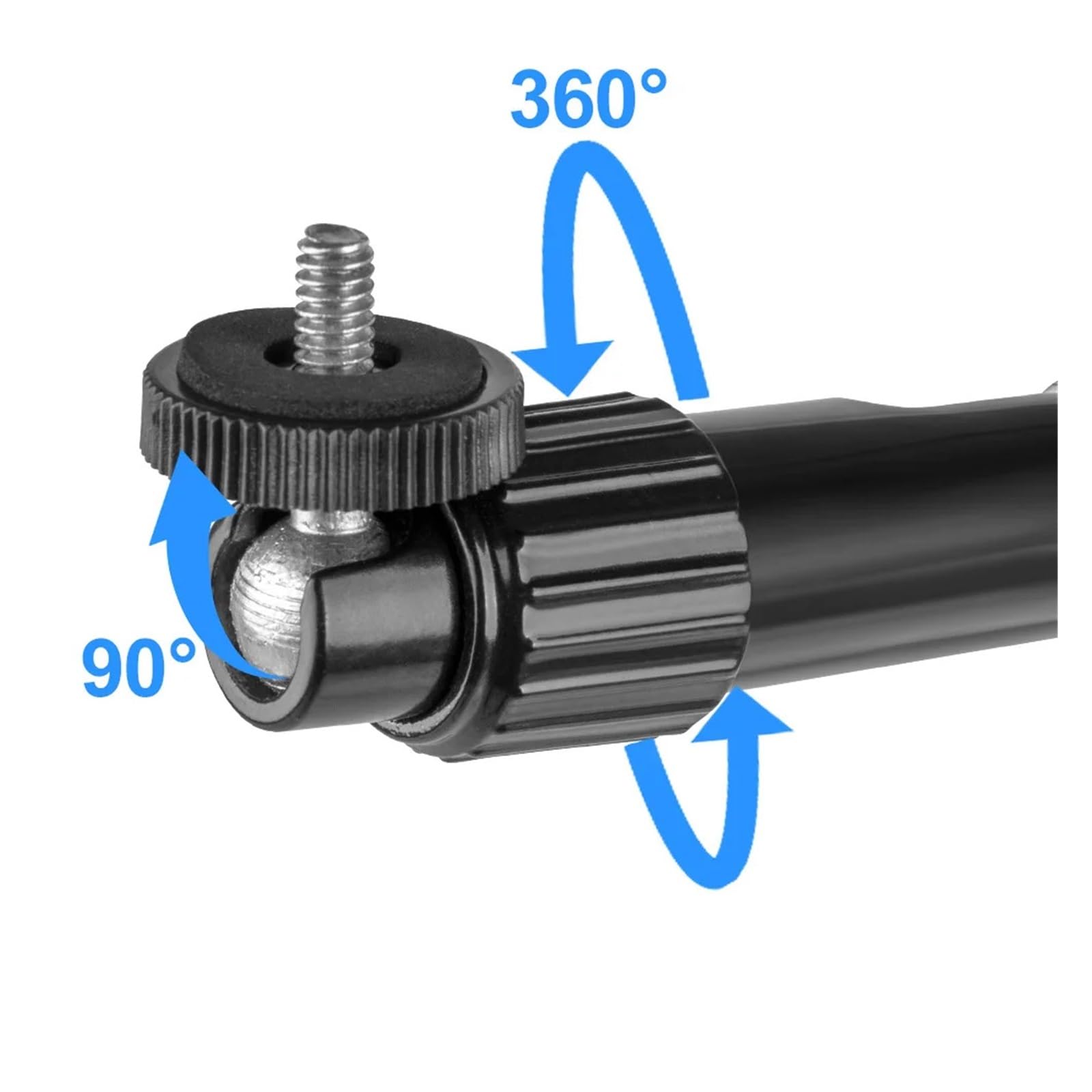 Gancio for proiettore, alluminio, 40/60/80 cm, 6 mm | Interfaccia da 1/4", supporto HY320, utilizzo TDA6W, compatibilità TD80W(30 60cm black)