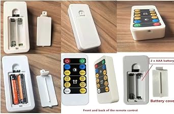 KEFA 2 Packs Battery Operated Light Bulbs No Electricity for Lamps,AA Battery Light Bulb with Remote Control,Battery Powered LED Puck Lights with E26 Screw in for No Hardwired Lighting Fixture
