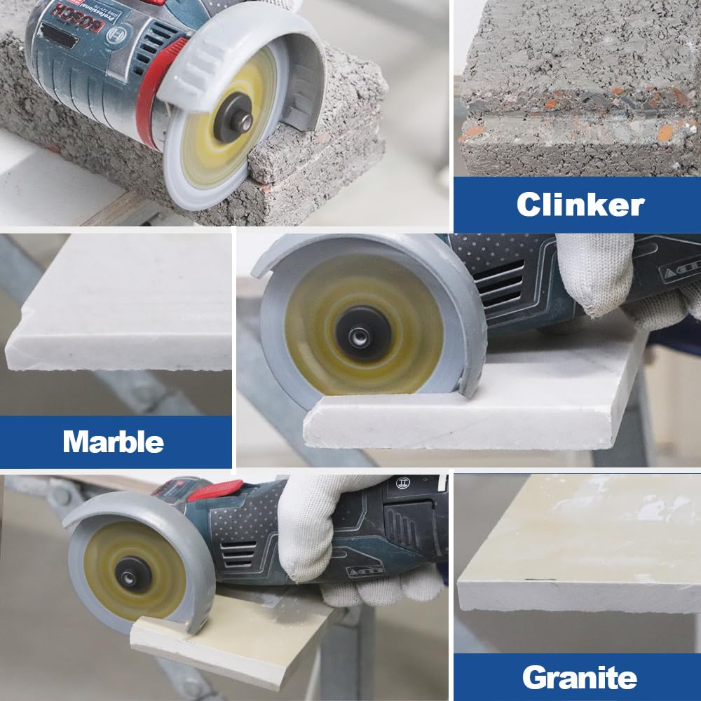 Set 10 Mini Dischi Diamantati 50 Mm M14 – Taglio Preciso Per Piastrelle, Gres, Marmo, Granito – Per Smerigliatrice Angolare