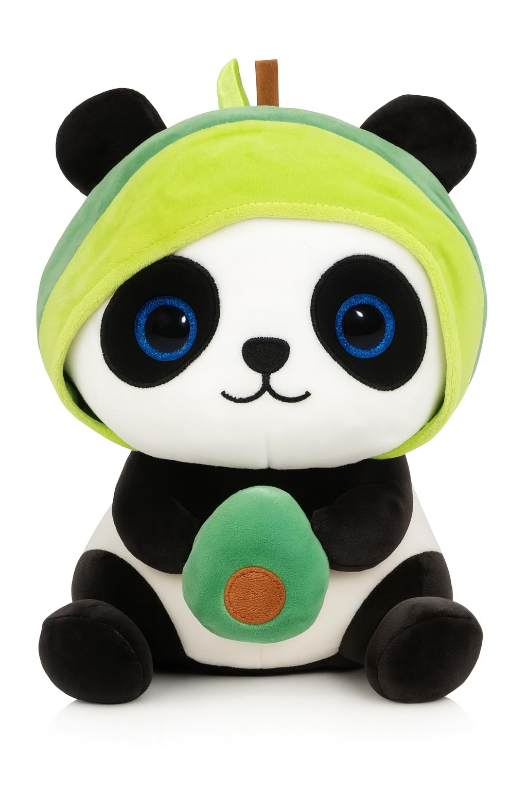 Avocado Panda Soft Toy – Cute Panda Plush Toy for Kids | Cuddly Stuffed Animal Toy with Avocado Hoodie | Super Soft Plush Toy Gift for Boys & Girls | Baby Soft Toy for Birthday & Nursery Decor