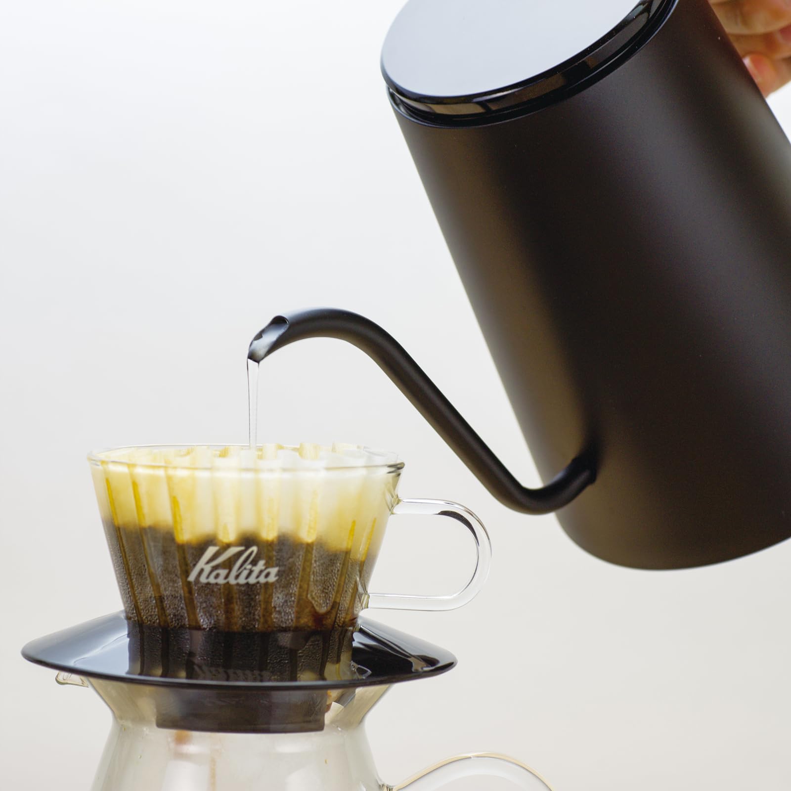 Amazon.co.jp : カリタ Kalita 600ml ブラック KEDP-600 JP 電気ケトル 