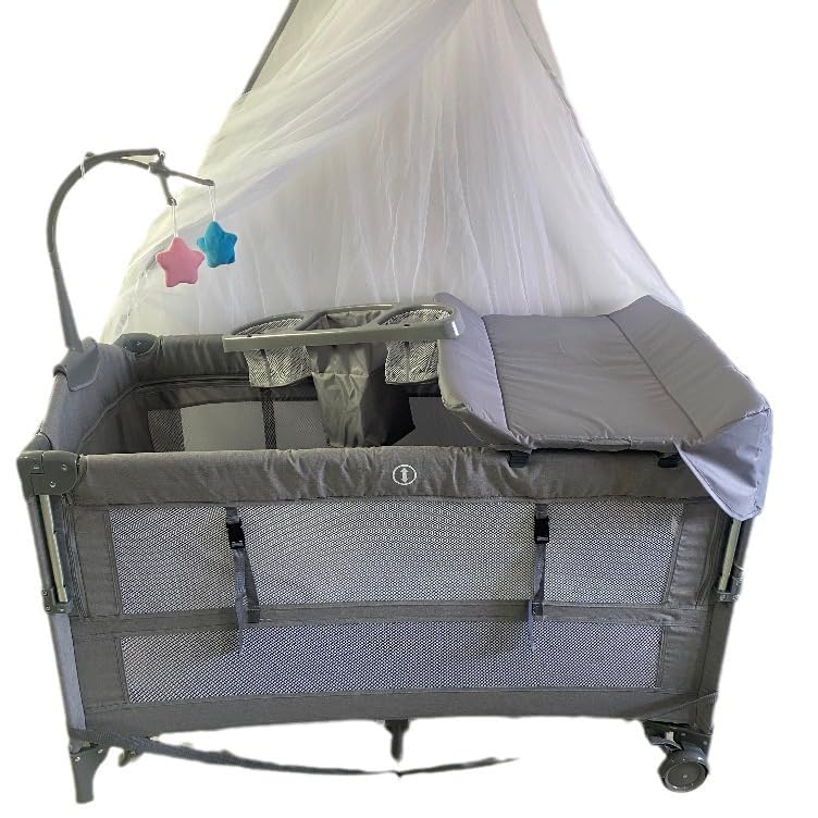 Image of venowu Baby Bassinet Bedside Sleeper,Bedside Crib with 360° Swivel Wheels Bassinet for Baby with Storage Basket