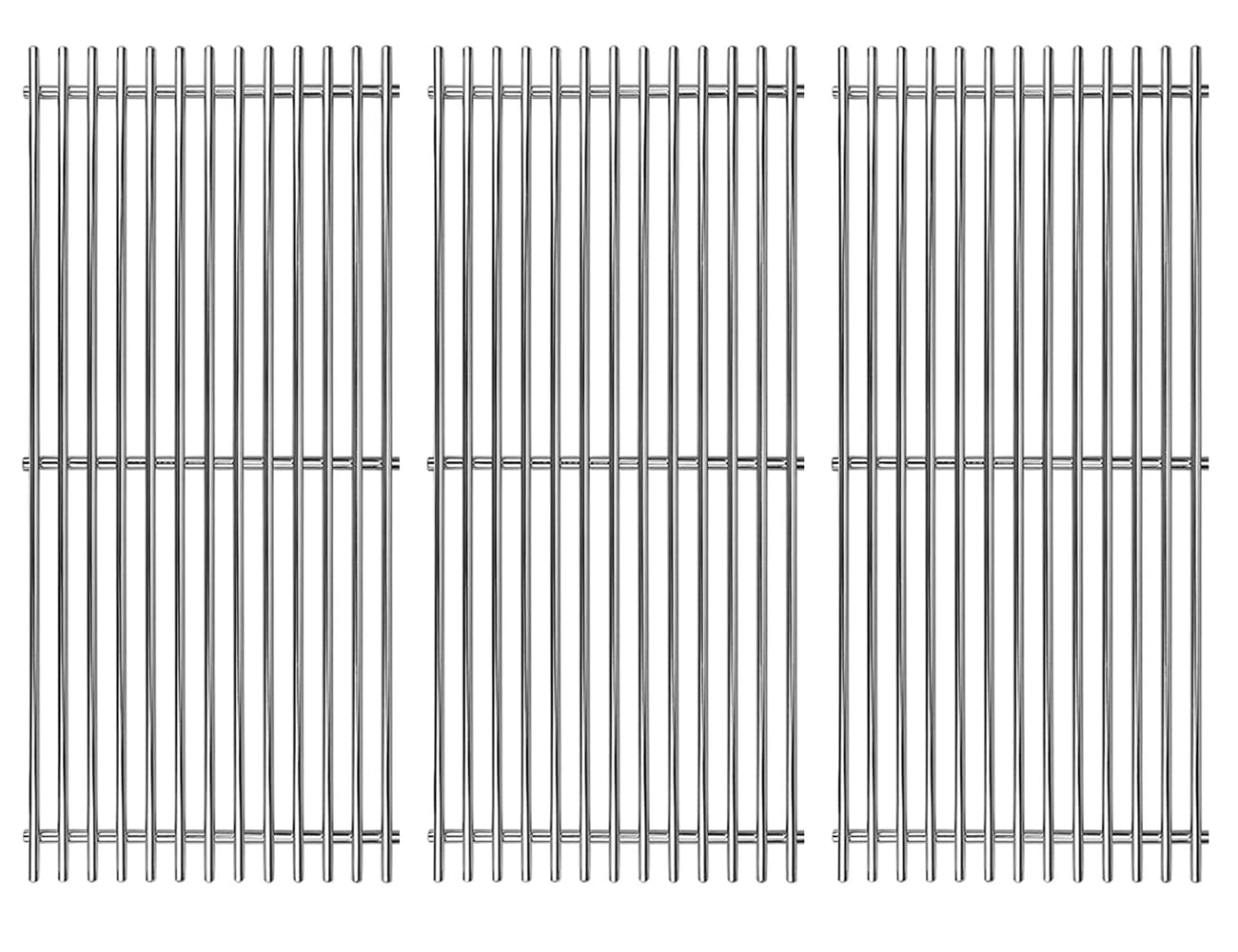 Cmanzhi S6F551 (3-Pack) 19.2“ SUS304 Cooking Grates for Weber Summit 600 Series Summit E-620 S-620 Gas Grills Without Smoker Box, Heavy Duty Grill Grid for Weber 67551