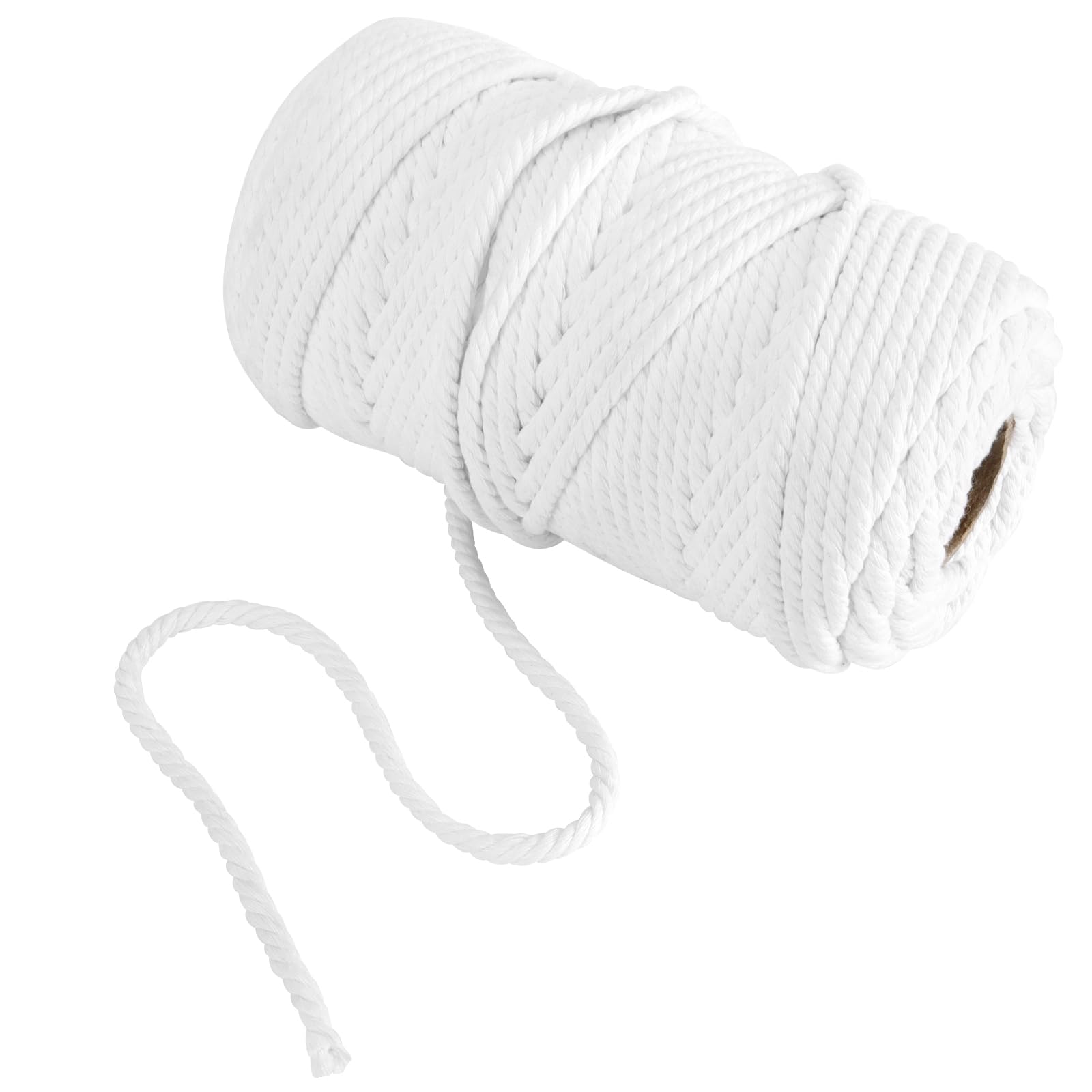 Fil macramé 6mm robuste pour fabriquer des suspensions de plantes en coton