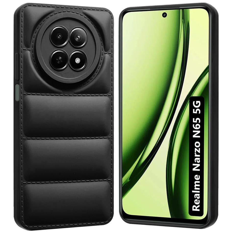 Fashionury Realme Narzo N65 5G Back Cover | Shockproof Armor Bumper | Hybrid Defender Series | Ultimate Drop Protection | Soft TPU Case for Realme Narzo N65 5G (Black) (B0D6G73V1J) Amazon Price History, Amazon Price Tracker