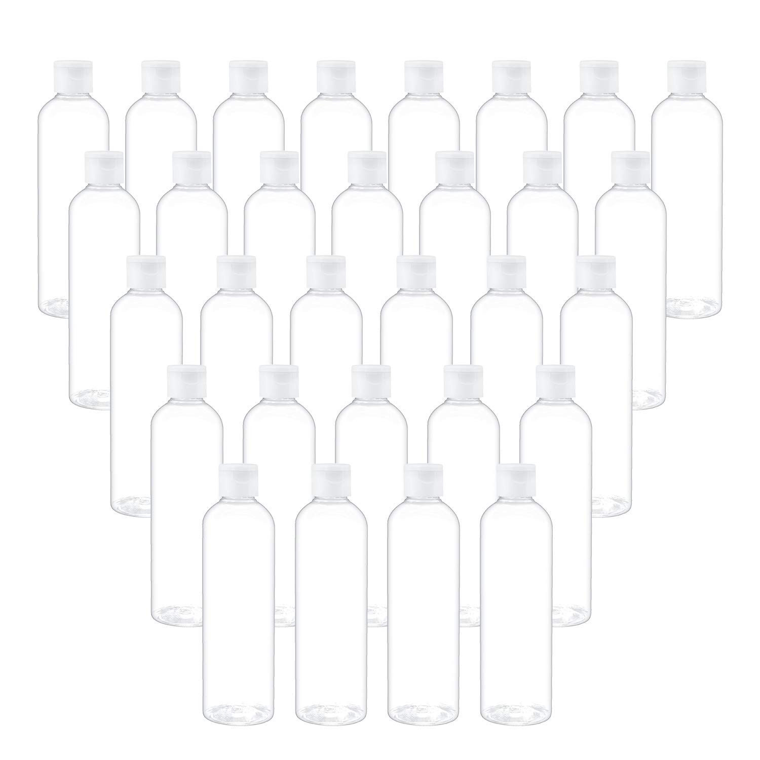 Flacons transparents Trendbox bouteilles vides pour lotions et cosmétiques 250 ml